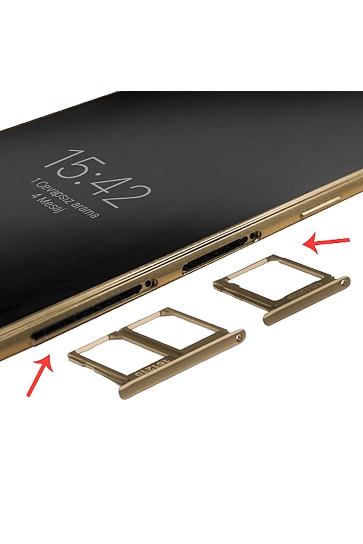 Lokal Marketing Ally Samsung Galaxy C9 Pro İçin Sim Hafıza Kart Kapağı-(5775) - LKM1588-4741