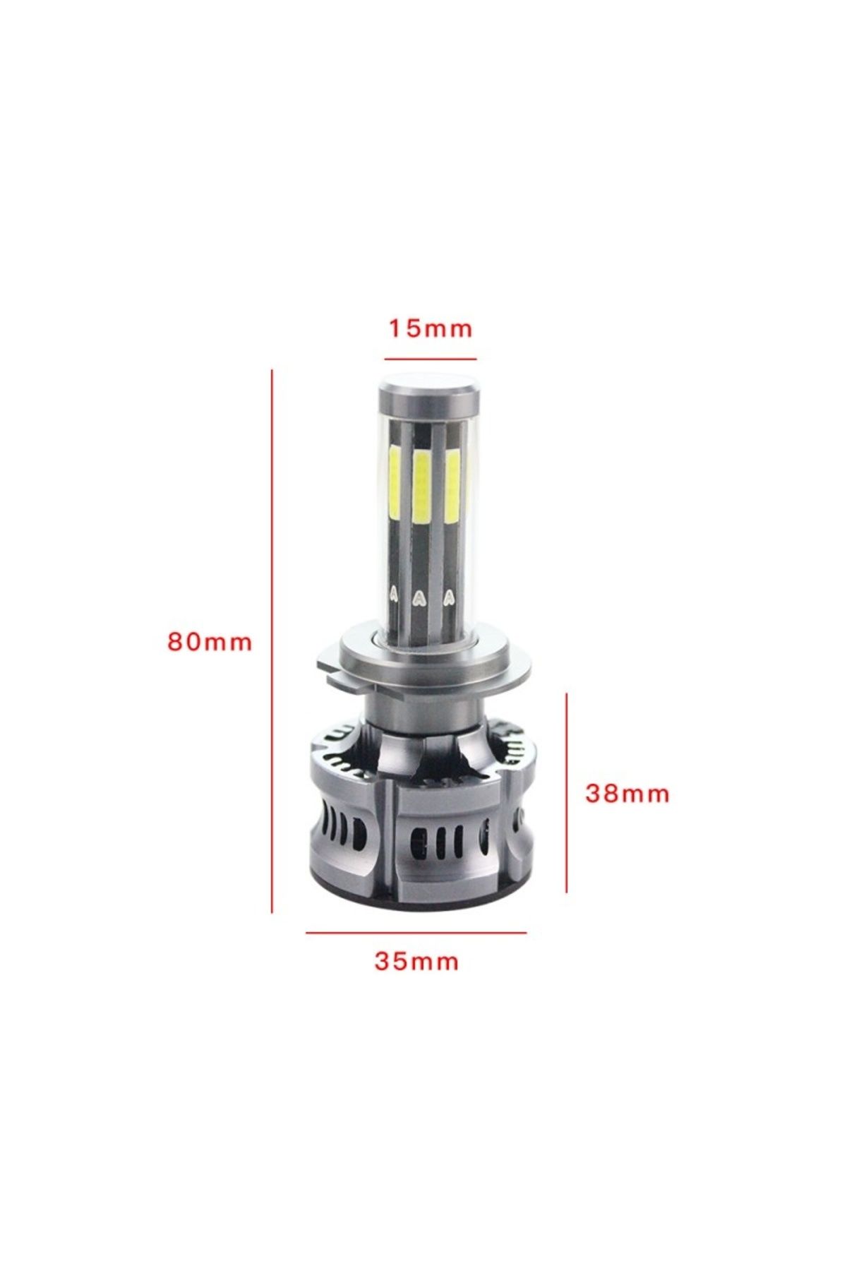 TECHSTAR-Set de 2 LED-uri auto Techstar® N8, H7, 50w, 5500 lumeni, 3000K-8000K, AUTO, 12-24 volți, COB, Canbus, 6
