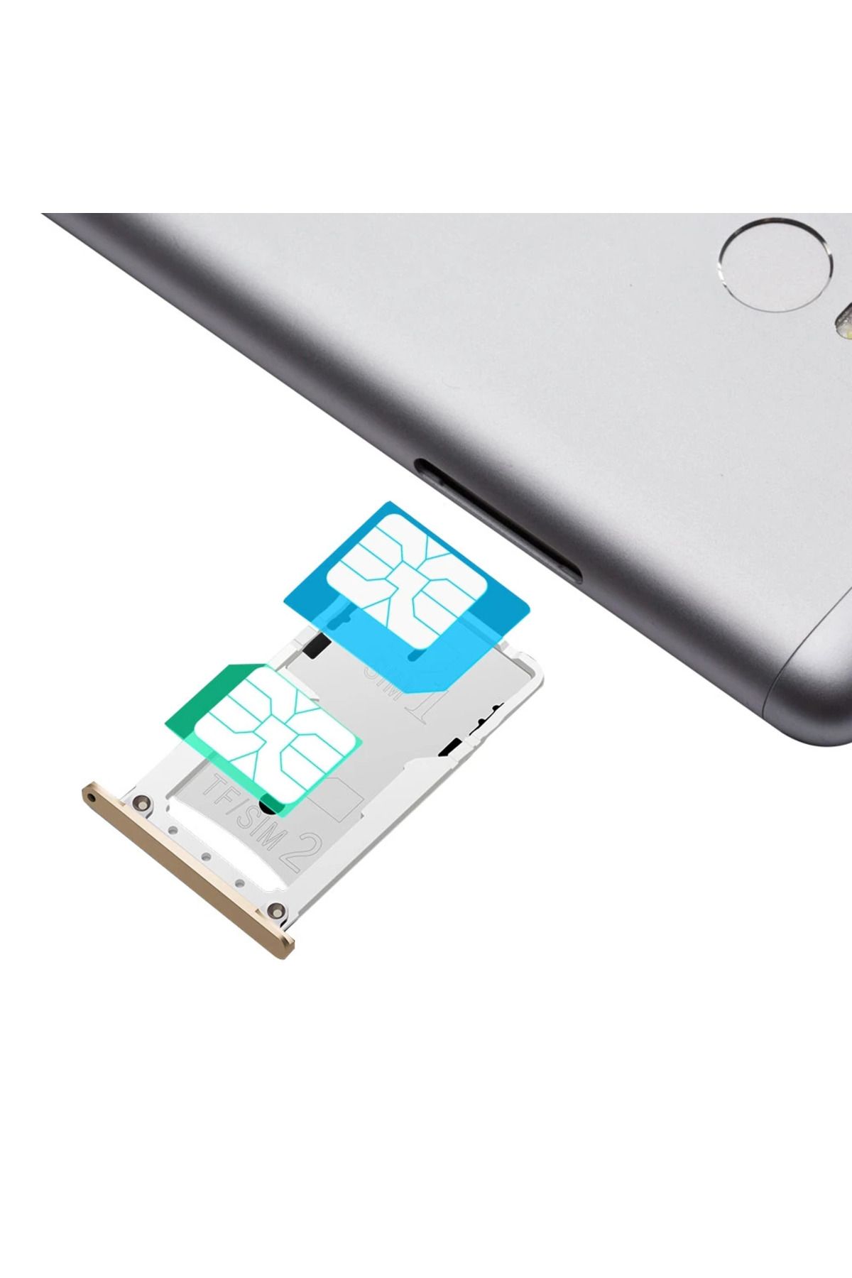 Draco Xiaomı Redmi Note 3 Sim Kart Hafıza Kart Kapağı-(5775) - DRCO8330-6128