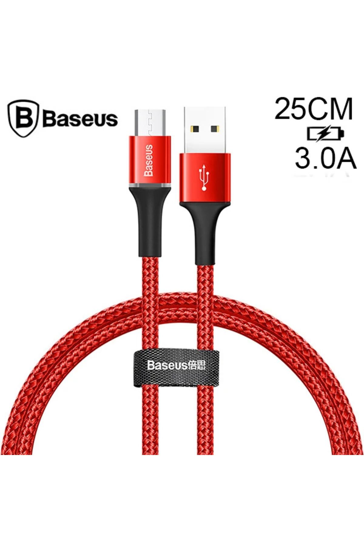 mudikonsept halo Mikro Usb 3A Hızlı Şarj 0.25CM Kısa Power Bank için Şarj Kablosu-(5775) - MDE1814-9979