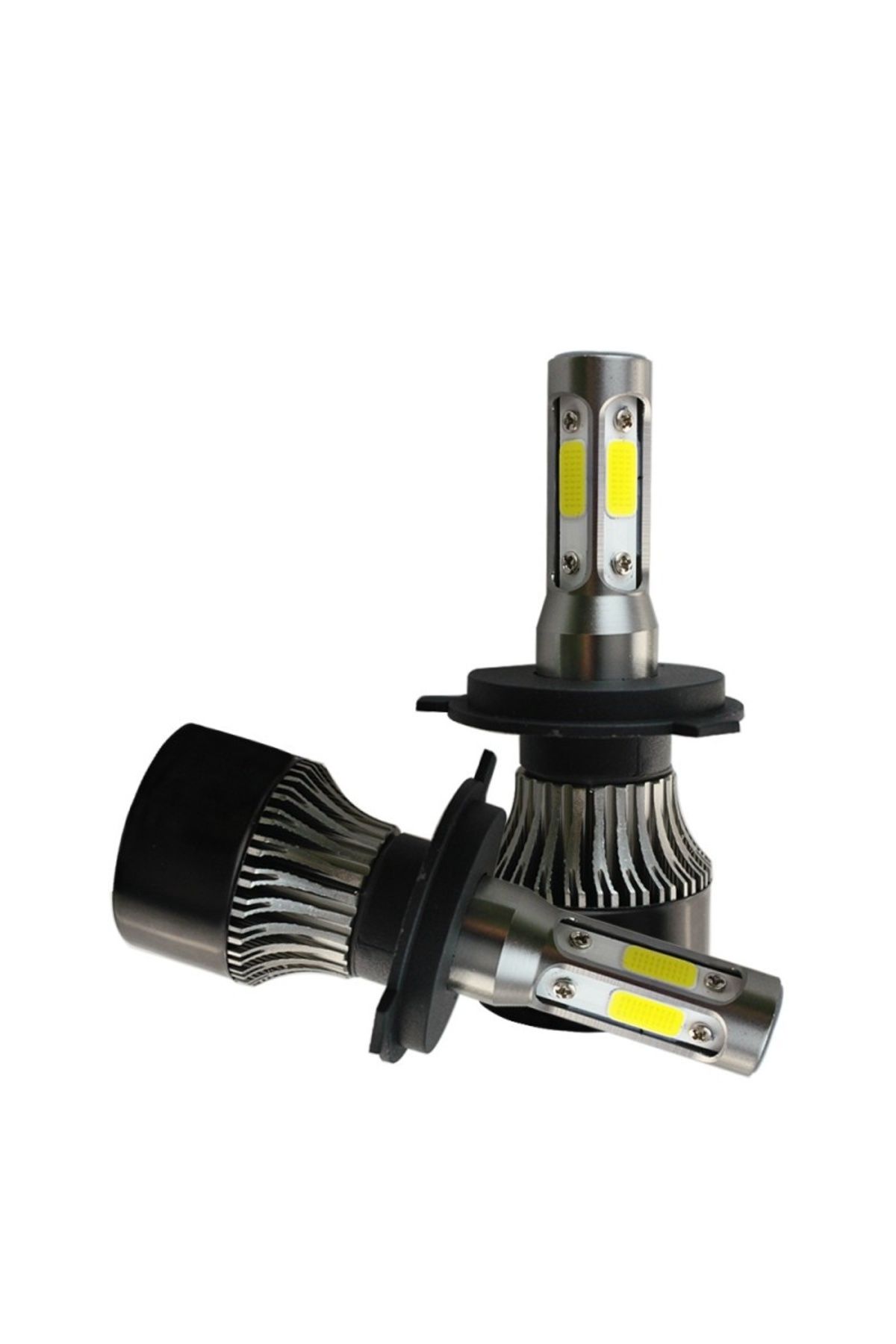 TECHSTAR-Set of 2 Techstar® S4 Auto LEDs, H4, 40w, 4000 Lumens, 6500K, AUTO, 12-24 Volts, COB, Canbus, Alumin 7