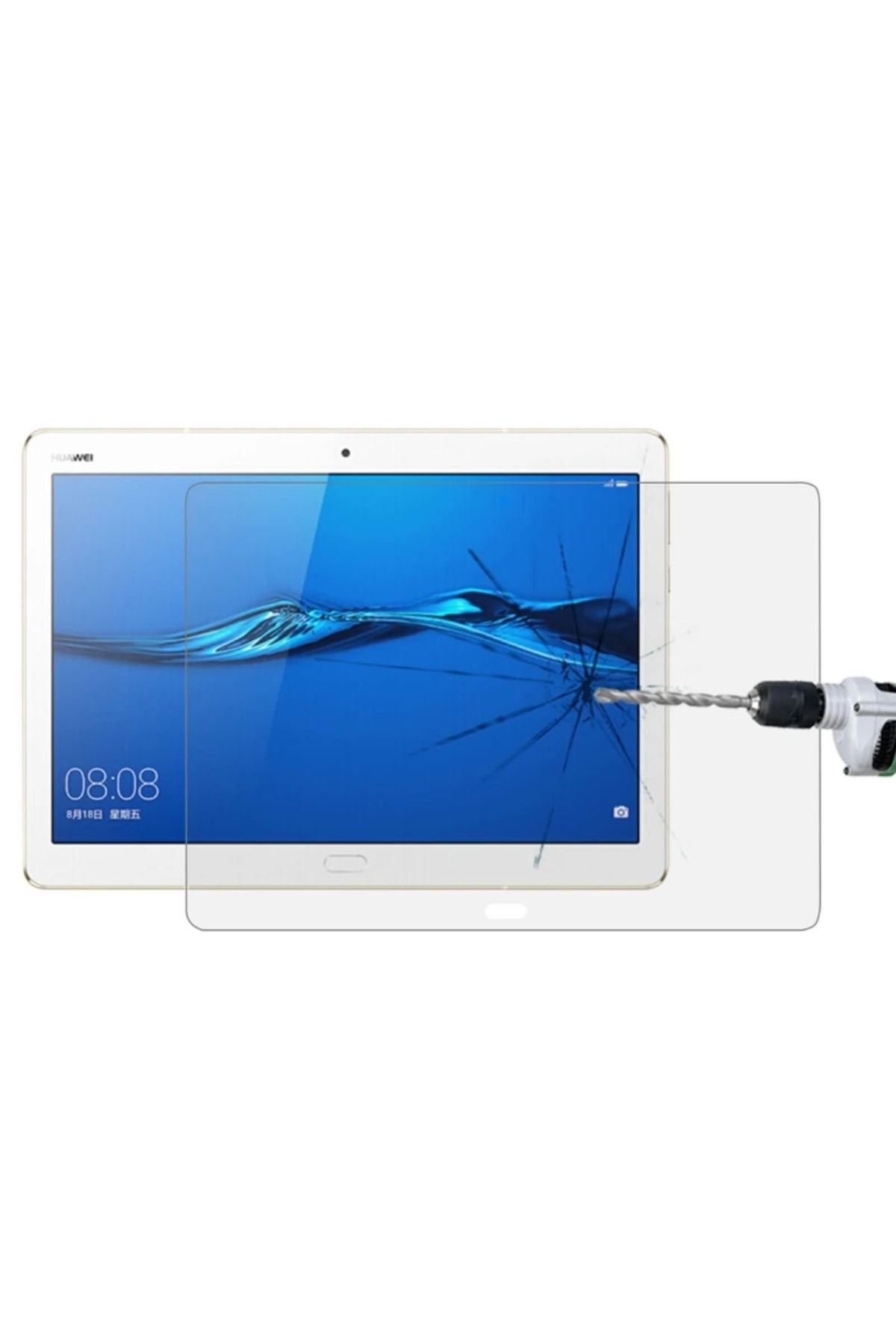 Mobil Dünyası Huawei Mediapad M3 Lite Uyumlu  10.1 Kırılmaz Cam Ekran Koruyucu-(5775) - DGL7497-2572