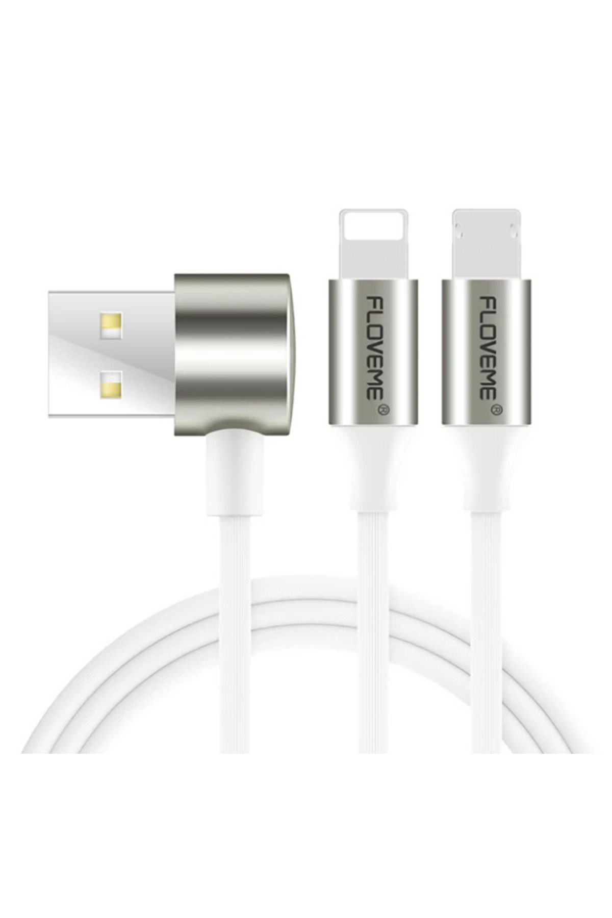 mudikonsept Floveme 2 İn1 İPhone 14-13-1211 Ve Micro Usb Şarj Kablosu-(5775) - MDE9239-5587