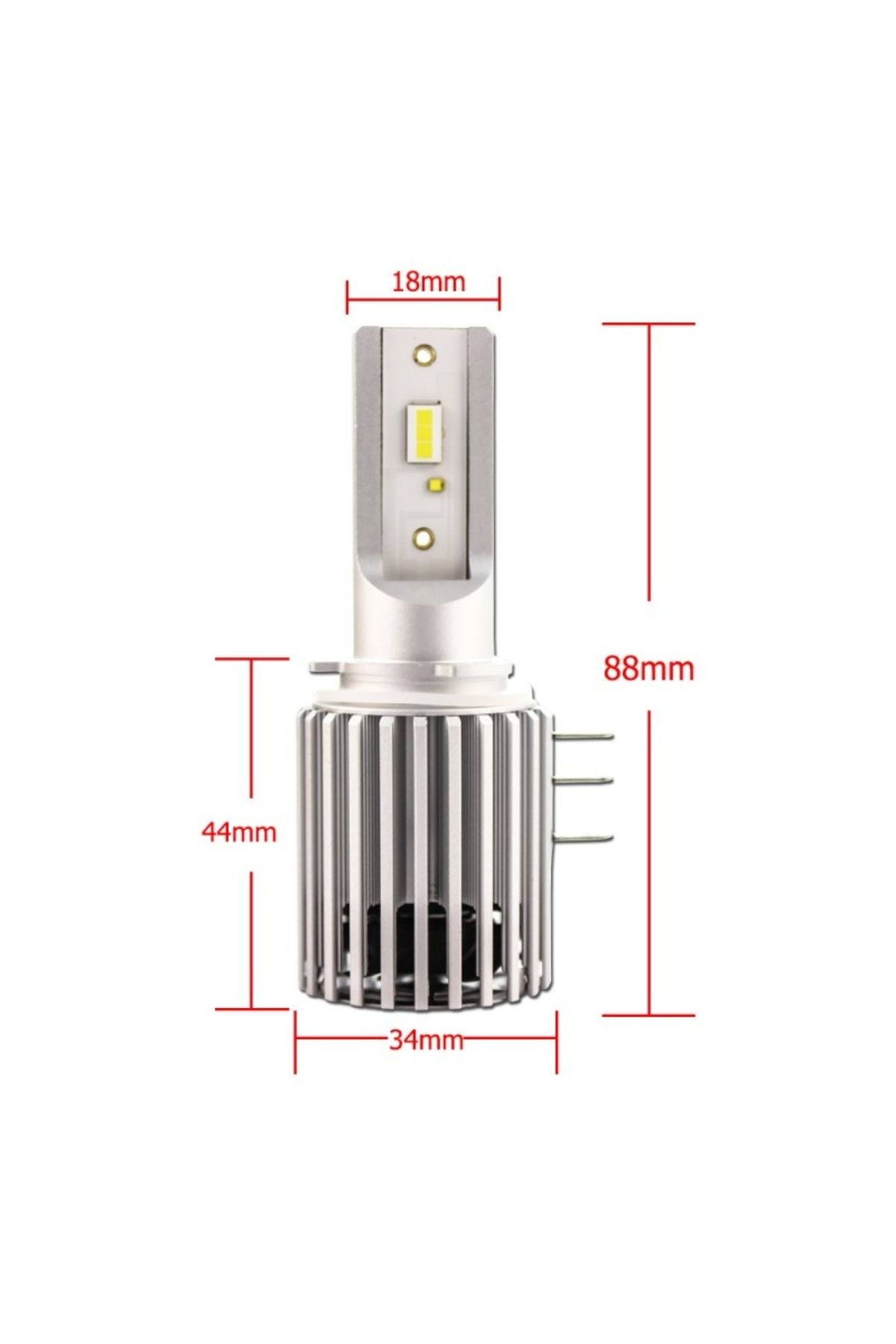TECHSTAR-Set of 2 Techstar® X9 Auto LEDs, H15, CSP and ZES 40w, 4000 Lumens, 6500K, AUTO, 12-24 Volts 6