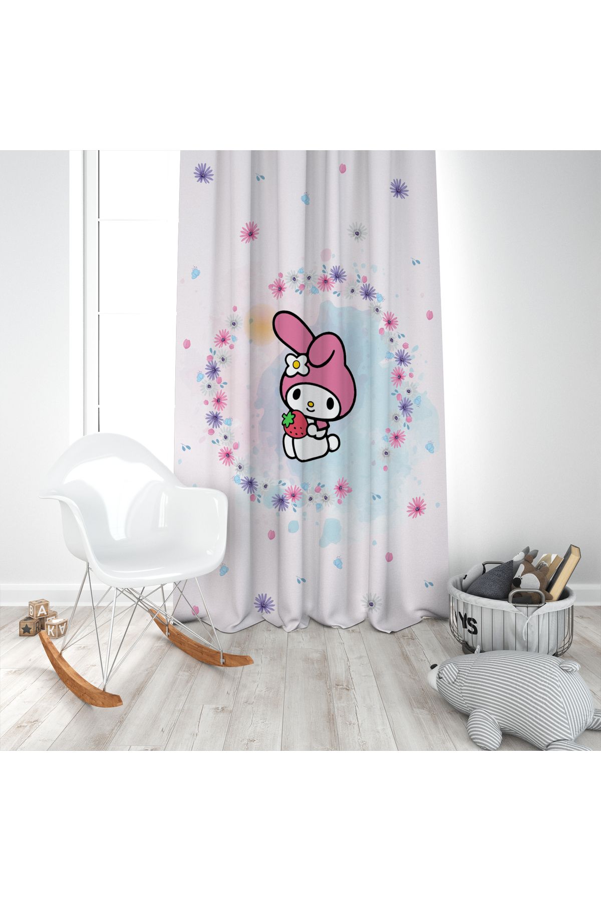 EVSEHOMES MELODY MELODİ TEK KANAT FON PERDE