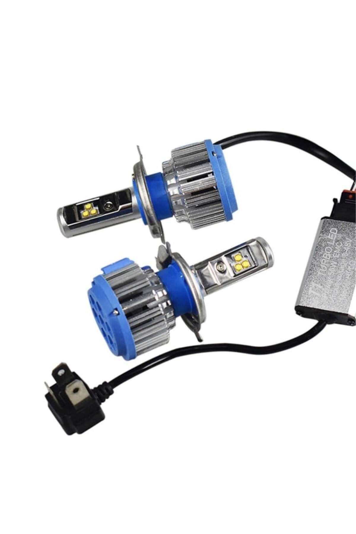 TECHSTAR-Set of 2 Techstar® T1 Auto LEDs, H4, 40w, 9000 Lumens, 6000K, AUTO, 12-24 Volts, CREE, Canbus, Alumi 4