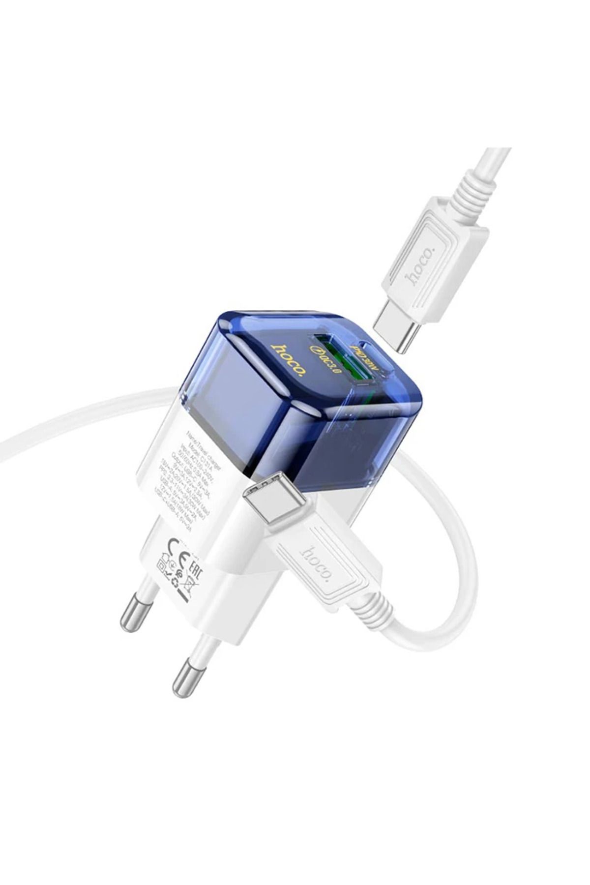 Notcraft HOCO C131A Platinum PD30W+QC3.0 Girişli Hızlı Şarj Başlığı Ve Type-C To Type - NOTFRAFT1664