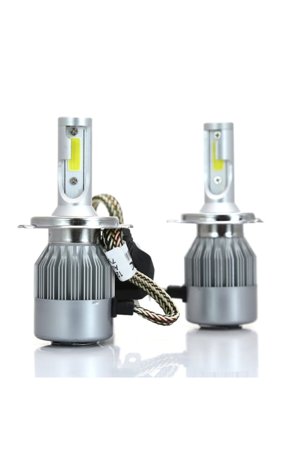 TECHSTAR-Set of 2 Auto Techstar® C6 LEDs, H4, 36w, 3800 Lumens, 6500K, AUTO, 12-24 Volts, COB 8