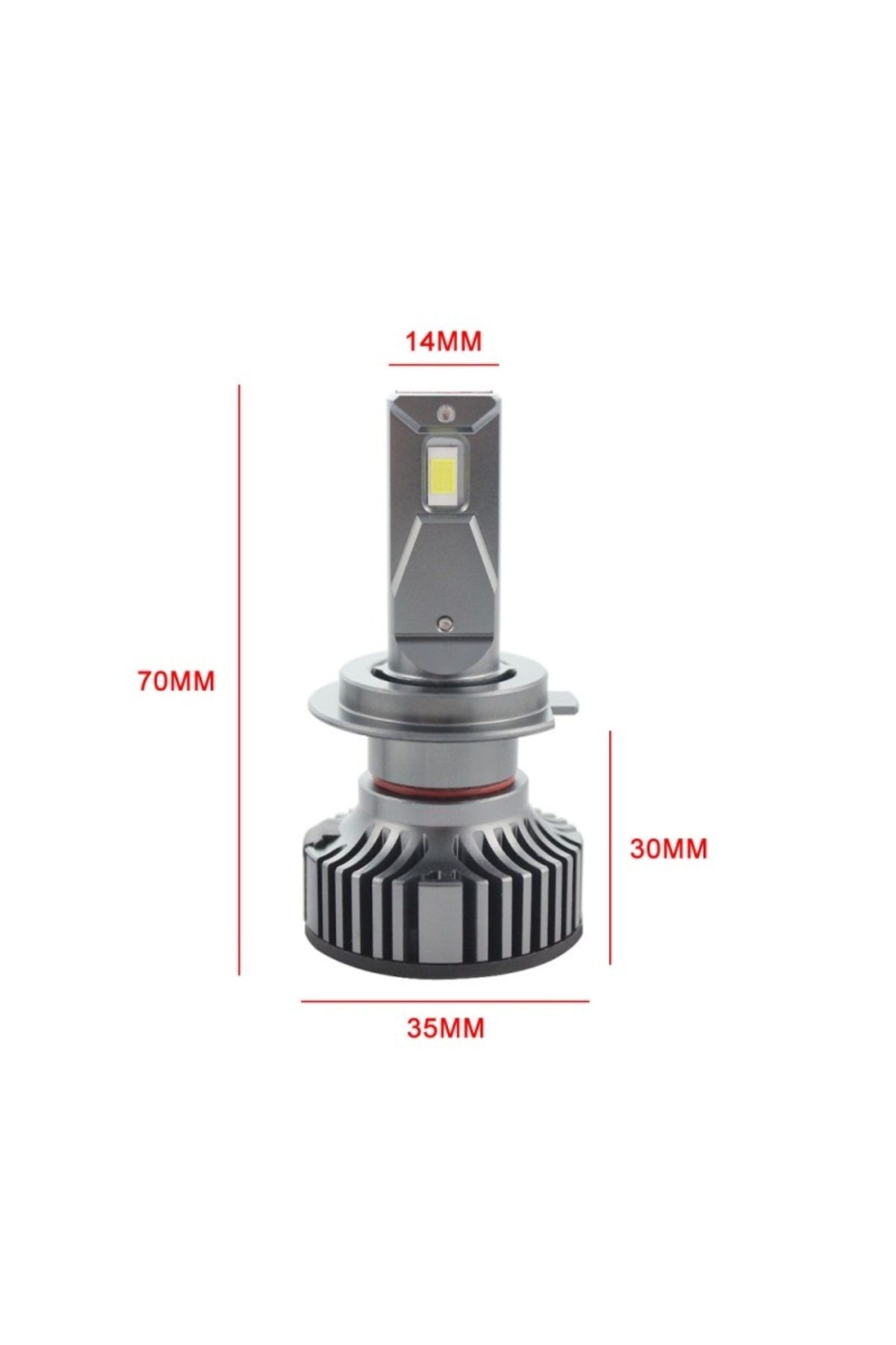 TECHSTAR-Set of 2 Techstar® K9 Auto LEDs, H7, 50w, 6000 Lumens, 6500K, AUTO, 12-24 Volts, CSP, Canbus, Copper 4