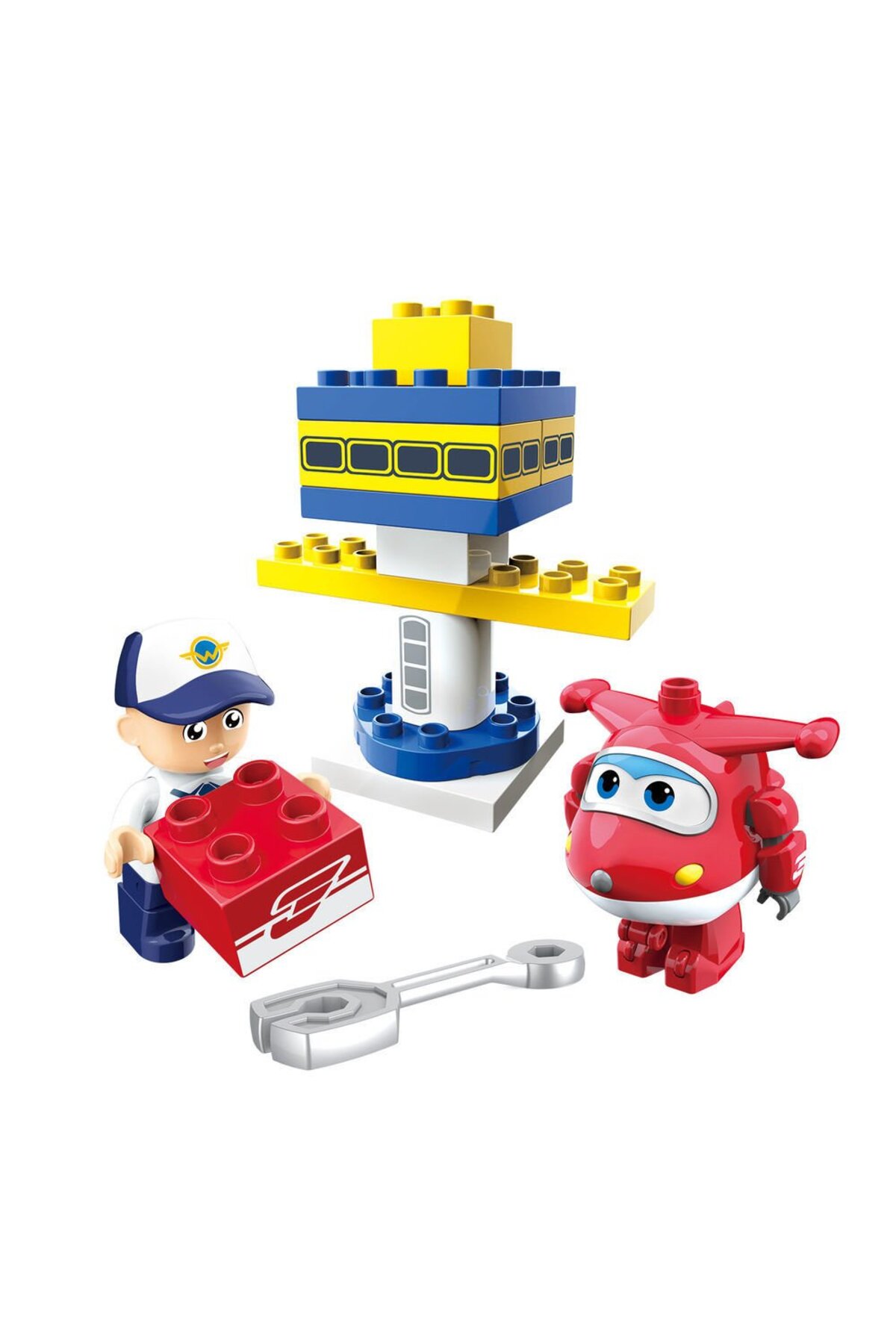 NEWBRENDHOME Öğretici Eğitici Oyuncaklar Harika Kanatlar 15 Parça Blok Jett'İn Havaalanı Kız Erkek Çocuk Oyuncak fotoğrafı 2 (önizleme)