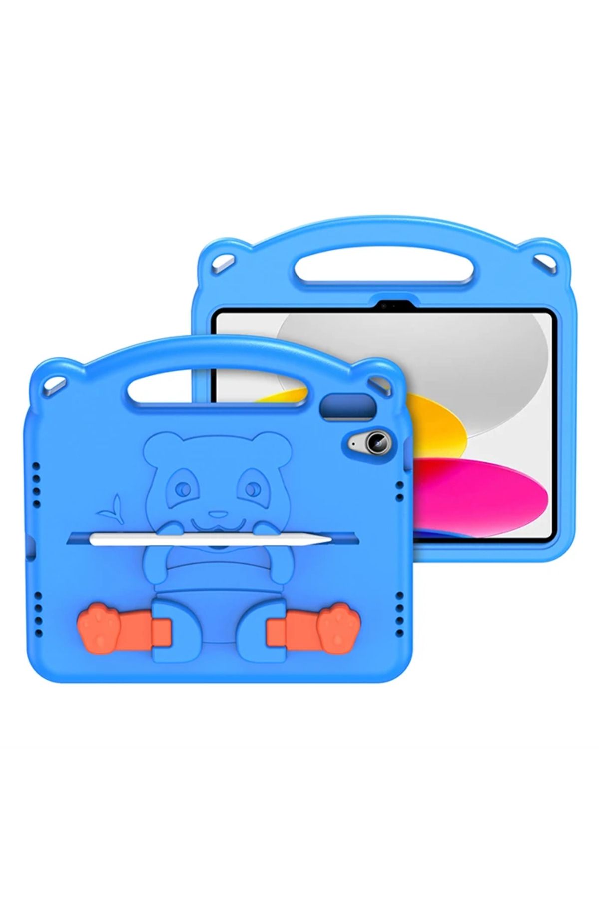 Uyguna Kapında Dux Ducis iPad 10.2 2022 Kılıf Panda Serisi Çocuk Shockproof Standlı Kılıf-(57 - SVU7620-5670