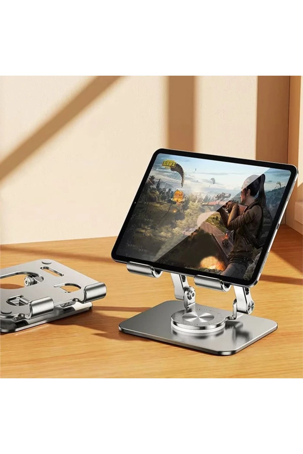 Mobil Dünyası Ally H07 Katalanabilir Alüminyum Tablet ve Telefon Tutucu Standı-(5775) - DGL1102-6557
