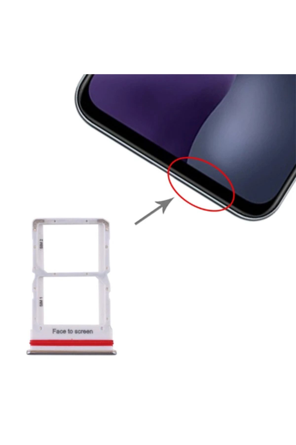 mudikonsept Xiaomi Mi 10 Lite Sim Kart Yuvası Sim Kızağı Sim Tepsisi-(5775) - MDE1132-4996
