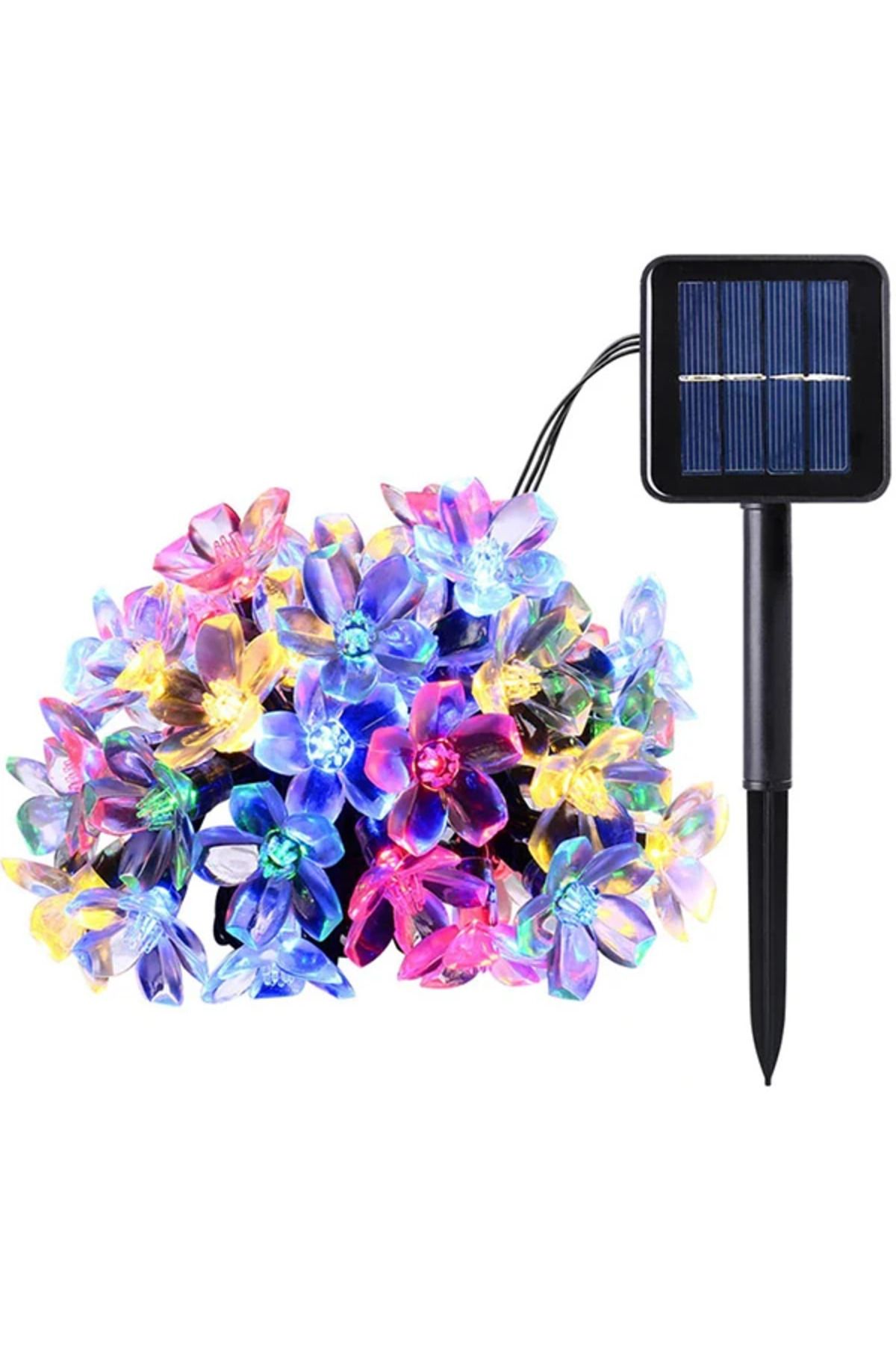ChenSea ALLY 7M 50 Kiraz Çiçeği Solar Güneş Enerjili Dış Bahçe Aydınlatma Su Geçir - AGT1882-7528