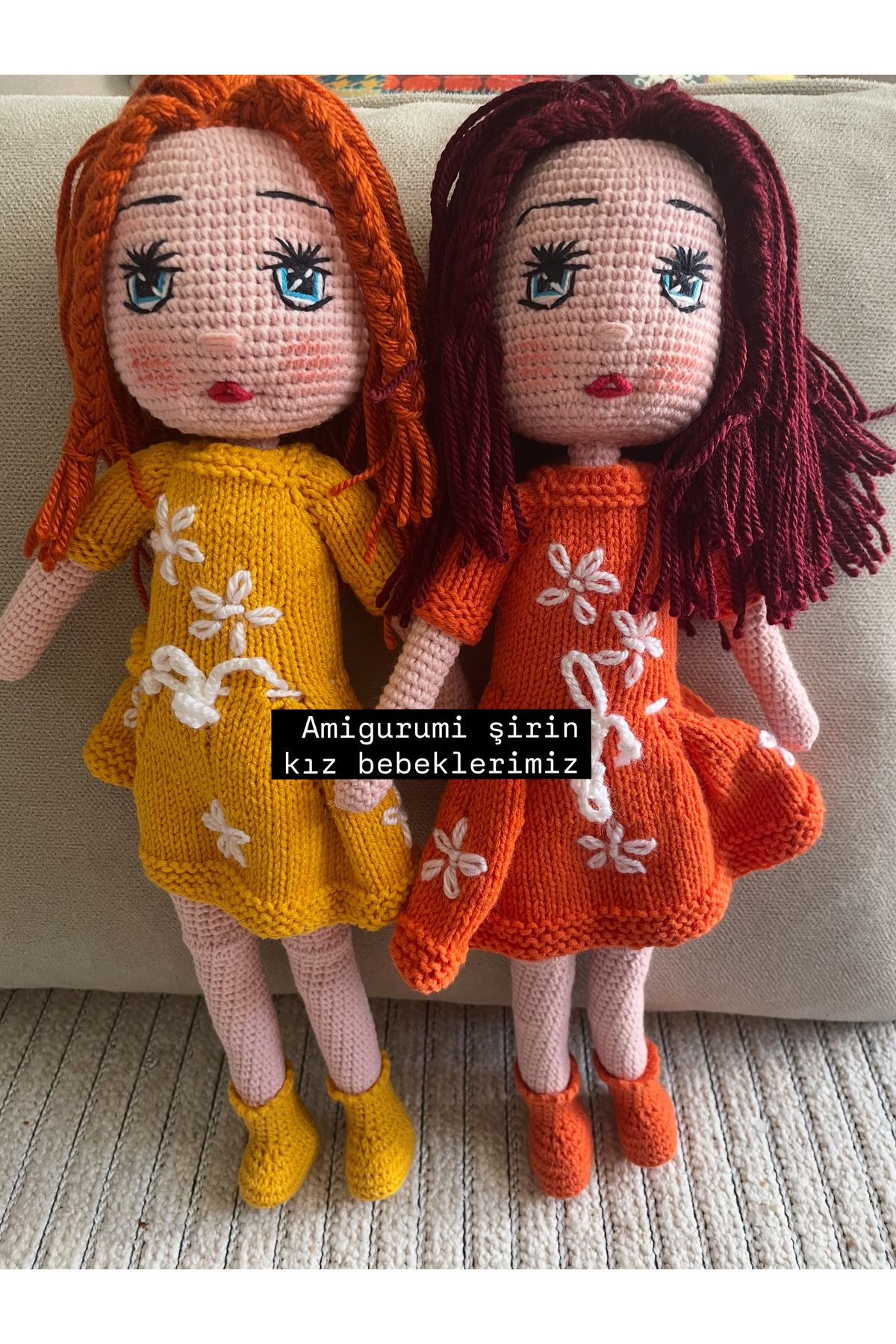 Store Amigurumi şirin kız oyuncak