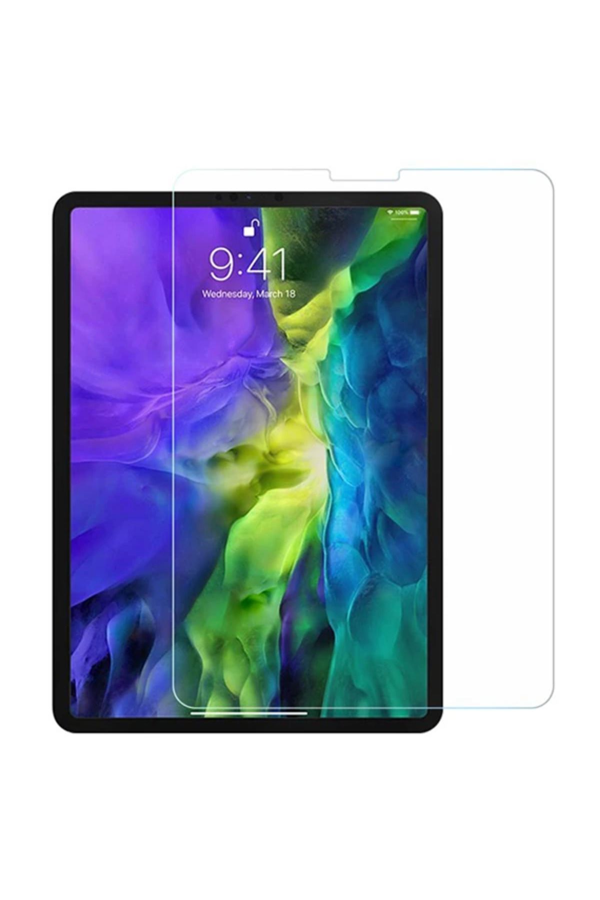 Lokal Marketing ALLY iPad Air 4. Nesil 10.9 Tempered Cam Ekran Koruyucu-(5775) - LKM5759-5991