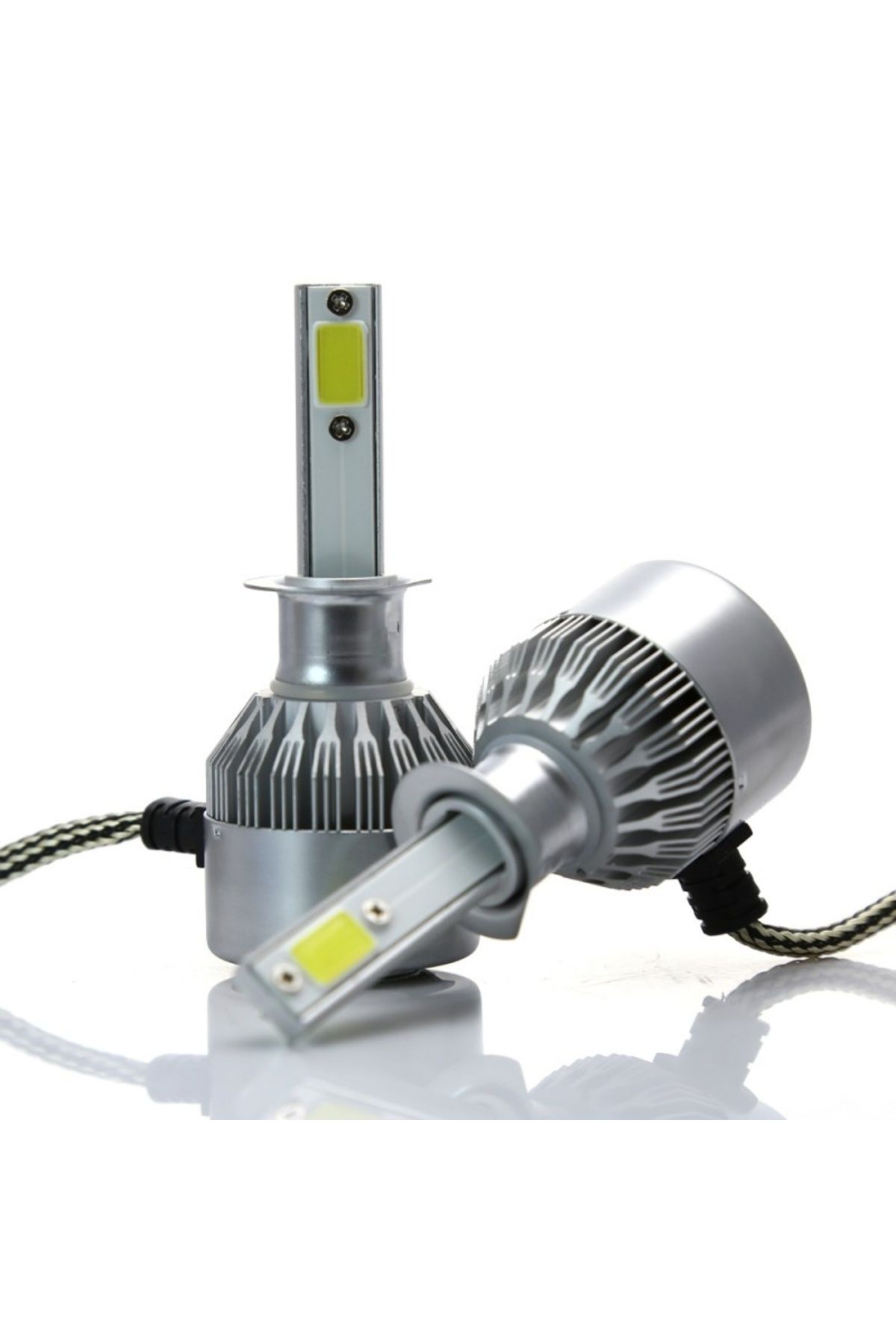TECHSTAR-Set of 2 Techstar® C6 Auto LEDs, H1, 36w, 3800 Lumens, 6500K, AUTO, 12-24 Volts, COB 4