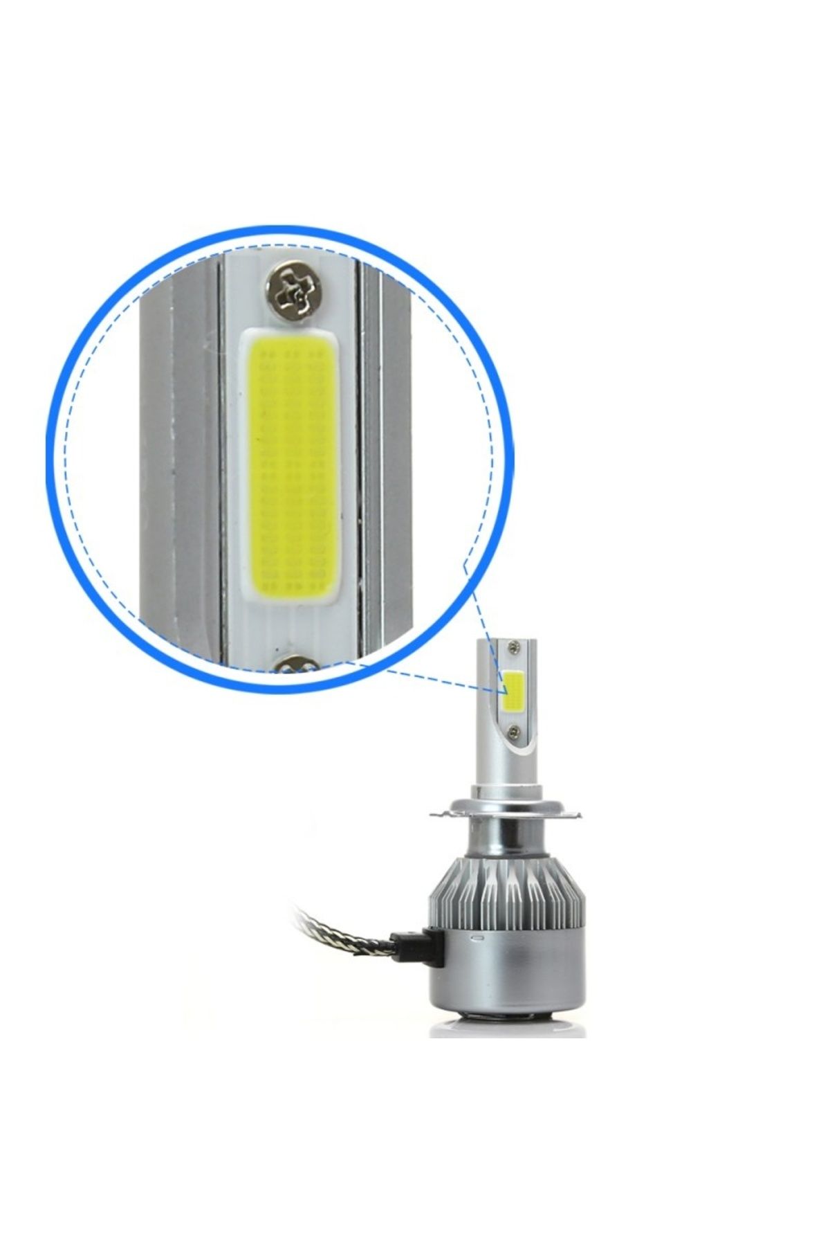 TECHSTAR-Set of 2 Techstar® C6 Auto LEDs, H3, 36w, 3800 Lumens, 6500K, AUTO, 12-24 Volts, COB 10