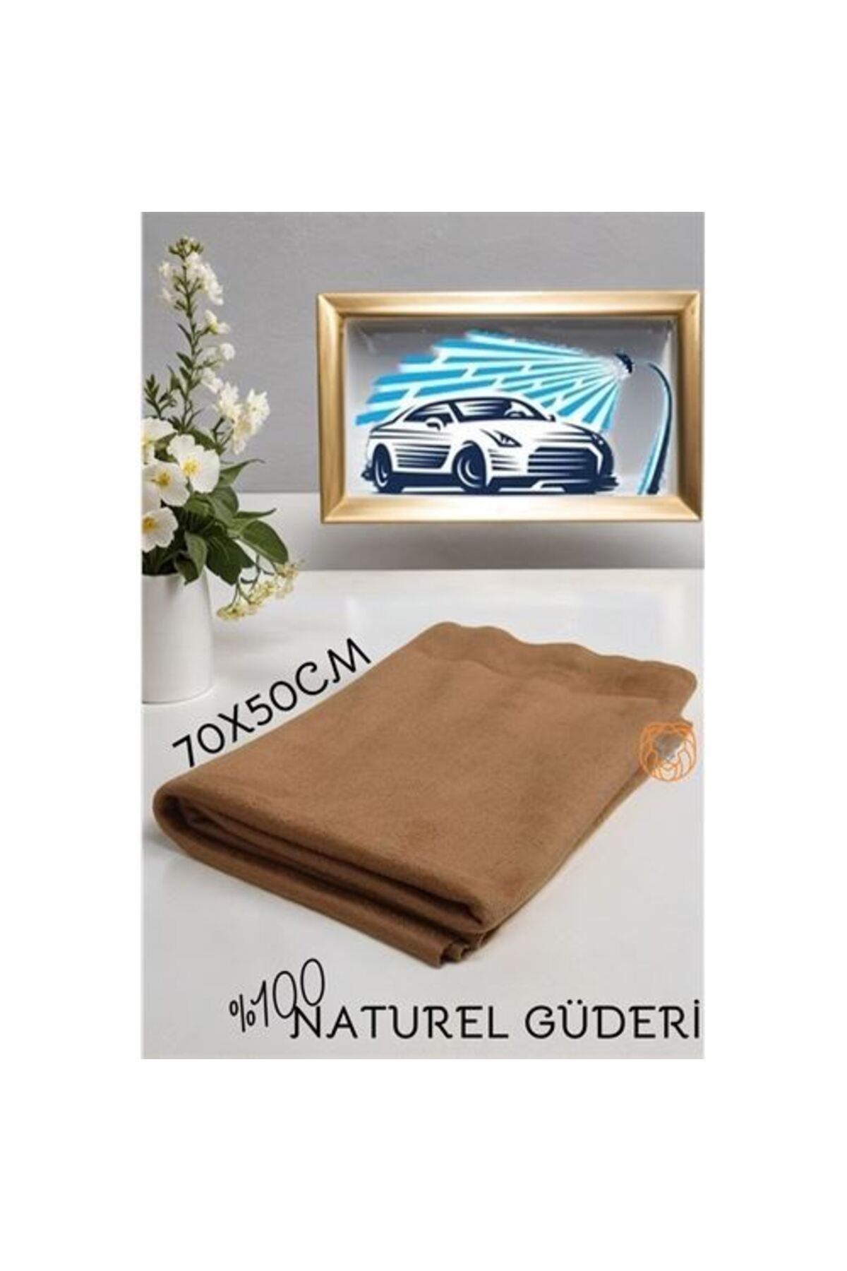 Lokal Marketing Doğal Güderi Bez 50X70 CM - LKM2310-2854
