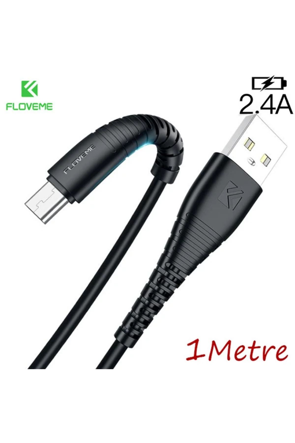 Uyguna Kapında Floveme Usb Type C 2.4a Hızlı Şarj 1 Metre Şarj Usb Kablo-(5775) - SVU9744-2025