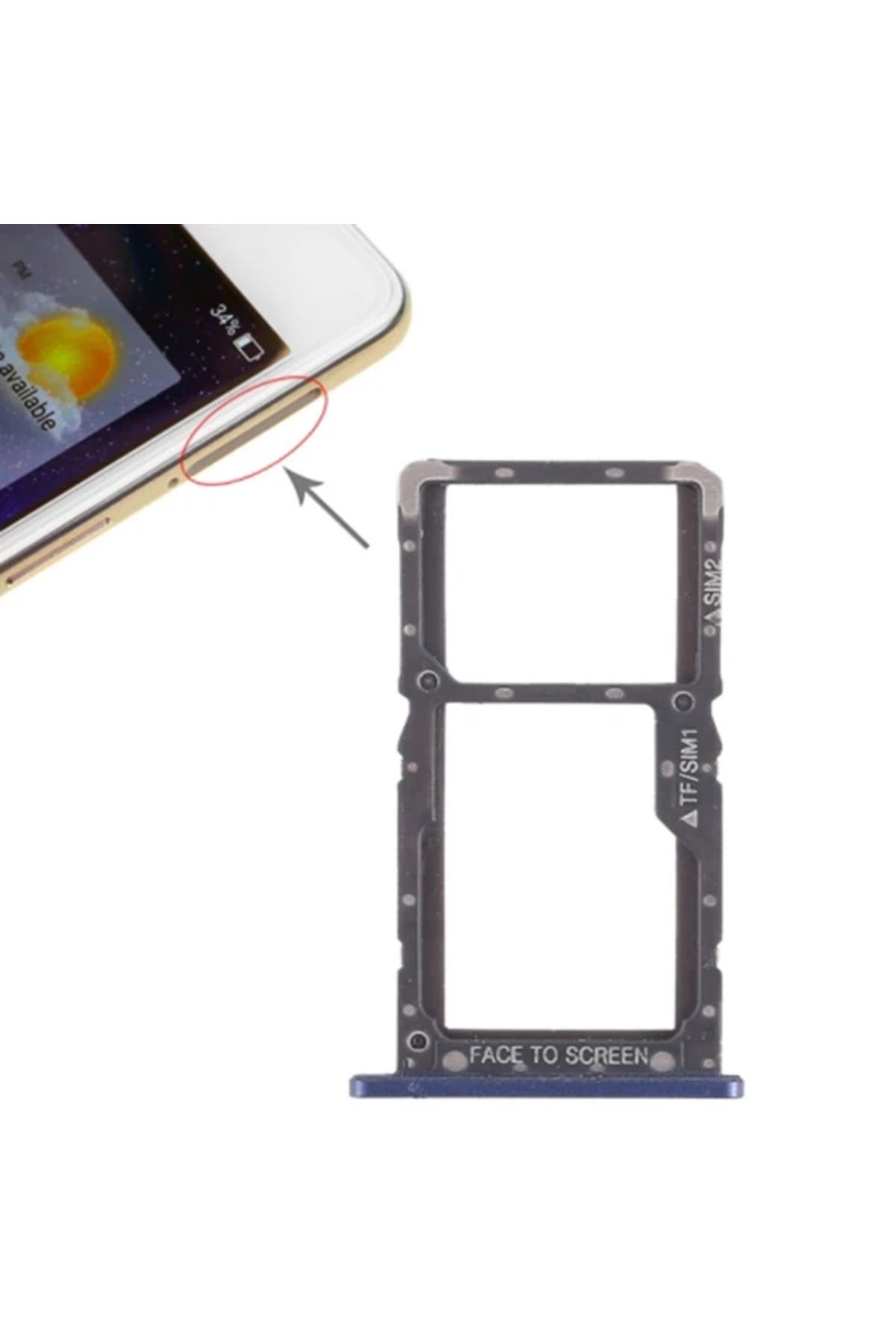 mudikonsept Xiaomi Pocophone F1 Sim Kart Yuvası Sim Kızağı Sim Tepsisi-(5775) - MDE9193-6858