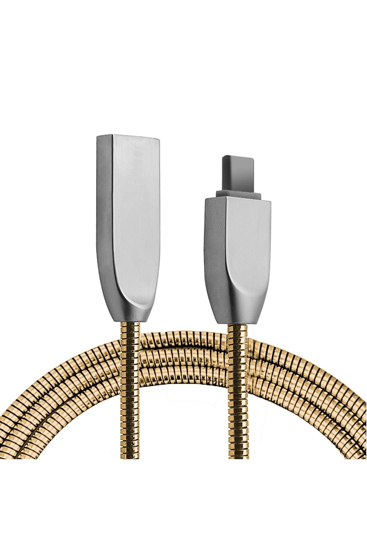 mudikonsept Ally Usb Type-C Zinc Alloy Dayanıklı 24 A Metal Usb Kablo-(5775) - MDE5741-8982