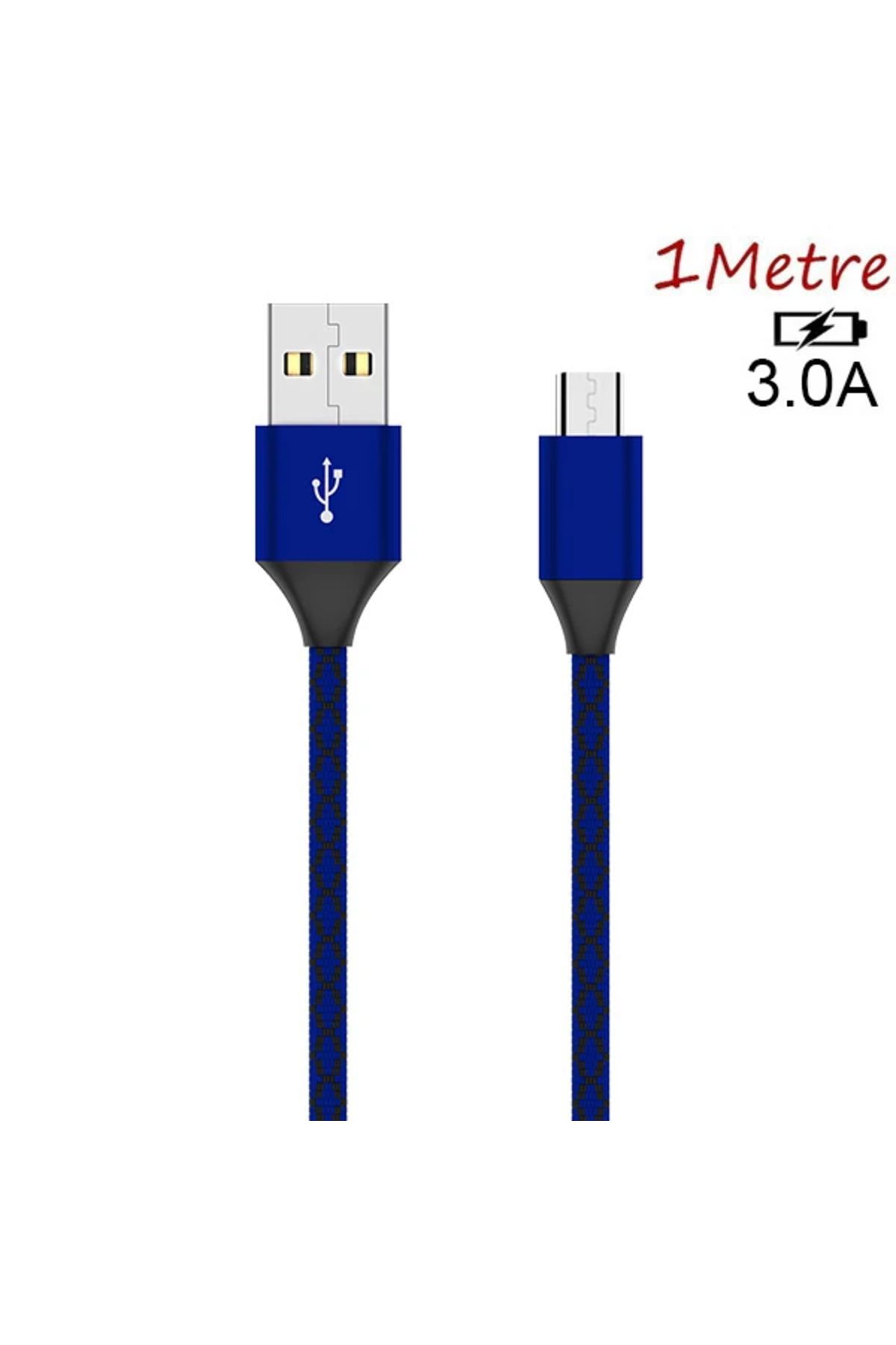 Notcraft Ally Android Micro Usb 3.0A Hızlı Halat Usb Şarj Kablosu 1MM-(5775) - NOTFRAFT1568-3065