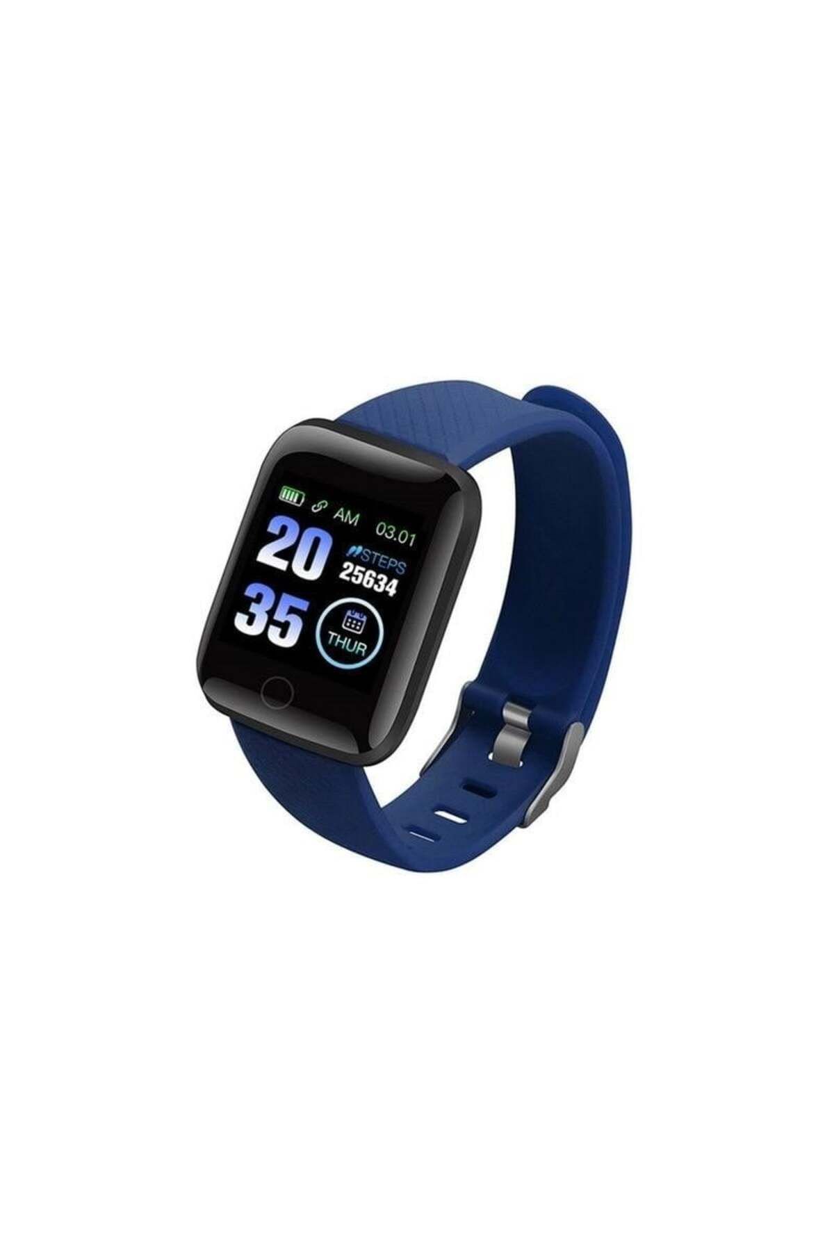 TECHSTAR-® D13 Ceas inteligent albastru închis, Bluetooth 4.0, compatibil cu Android și iOS, unisex, rezistent la apă 1