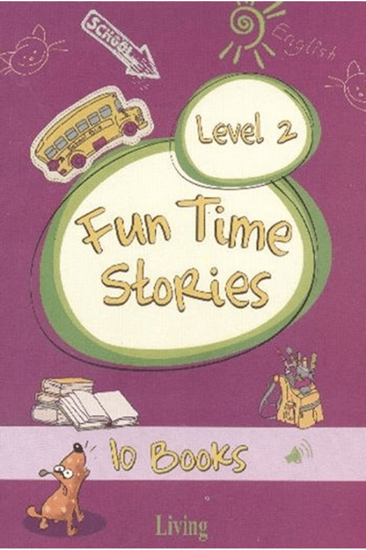 Living English Dictionary Fun Time Stories - Level 2 (10 Books+CD+Activity)