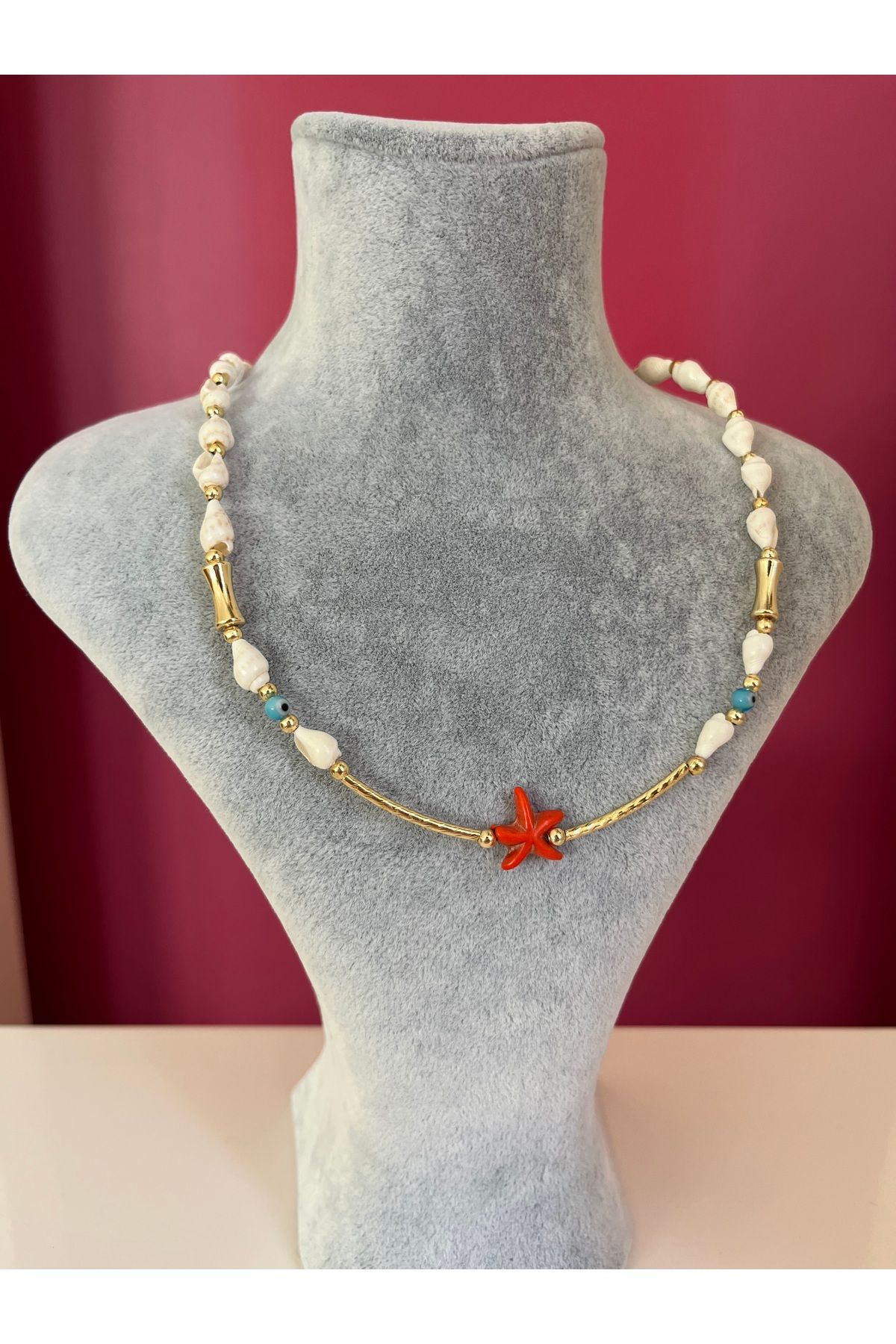 Asteria Jewelry Deniz Kabuğu Ve Deniz Yıldızı Kolye