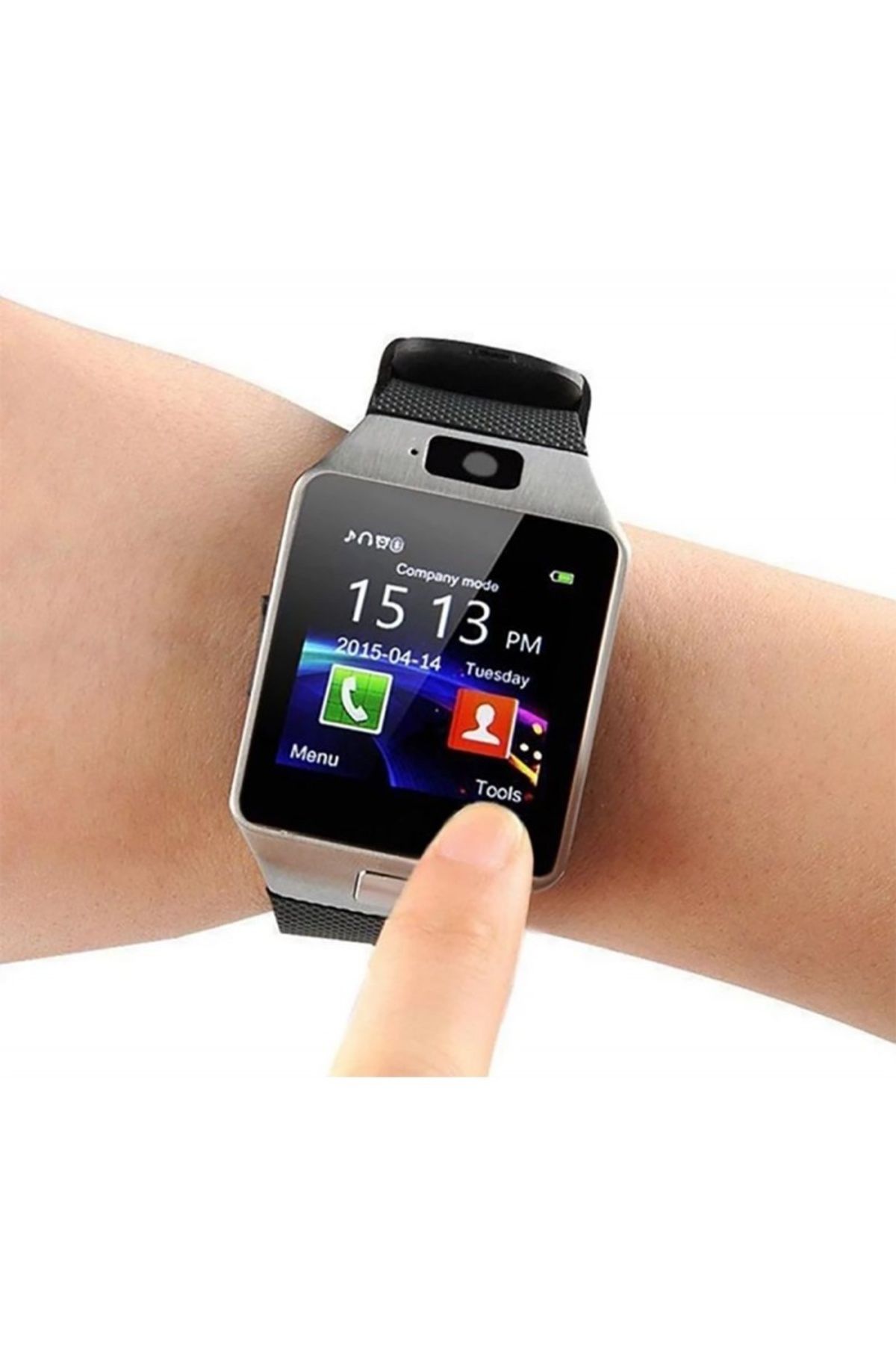 TECHSTAR-Ceas inteligent Techstar® DZ09, LCD de 1,56 inci, SIM, compatibil cu MicroSD, cameră, apeluri, SMS-uri, pedometru, funcție Sleep 4