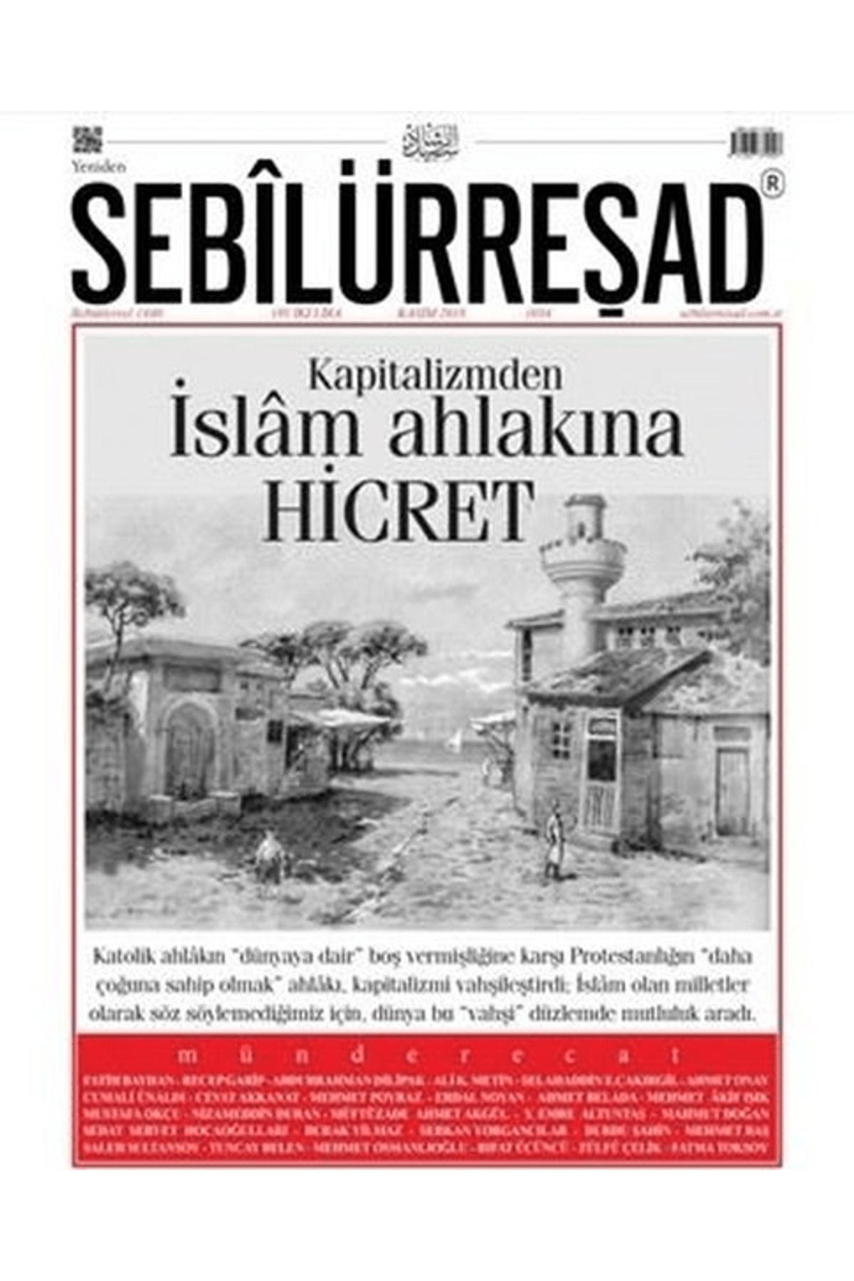 Sebilürreşad Yayınevi Sebilürreşad Dergisi Sayı: 1034 Kasım 2018