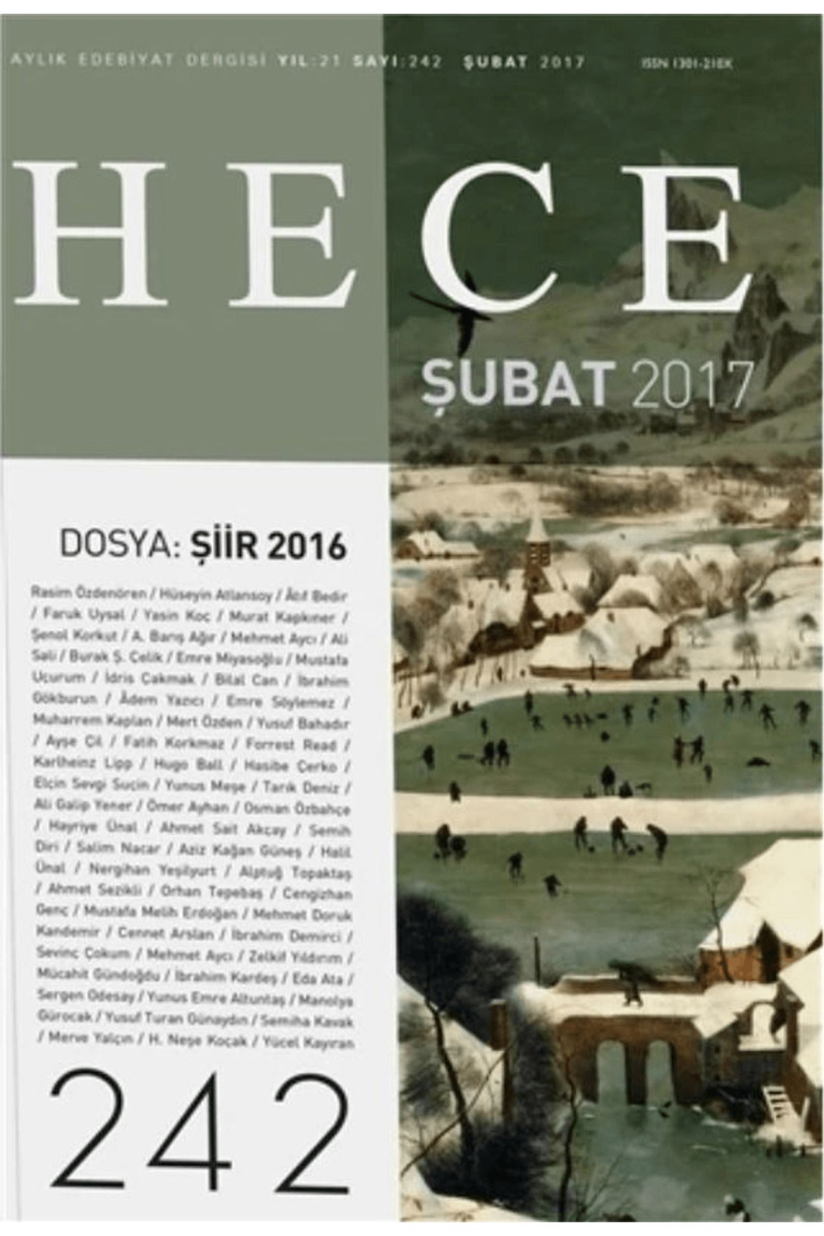 Hece Dergisi Hece Aylık Edebiyat Dergisi Sayı: 242 - Şubat 2017