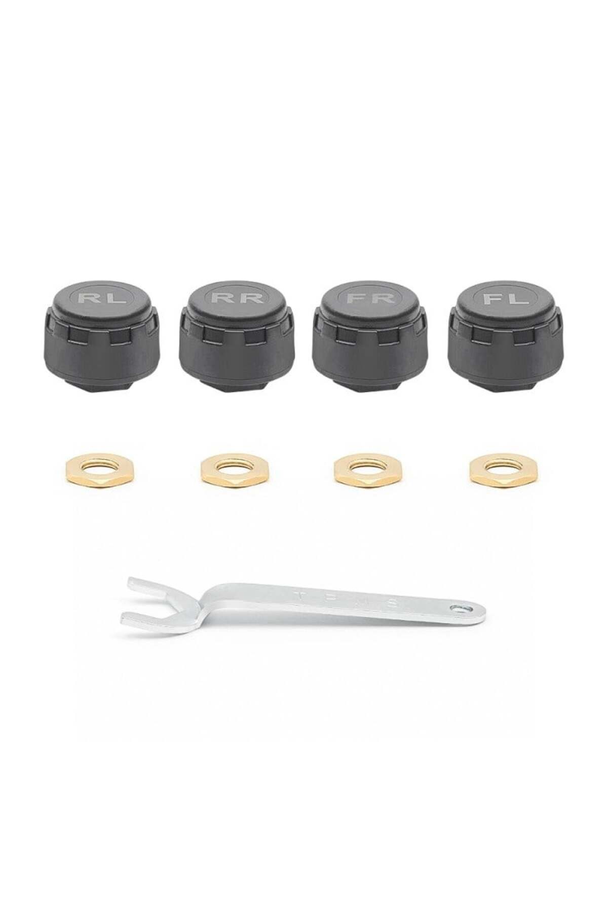 TECHSTAR-® Tire Pressure Monitoring System Tpms, Solar Charging, 4 External Sensors, Lcd Display 5
