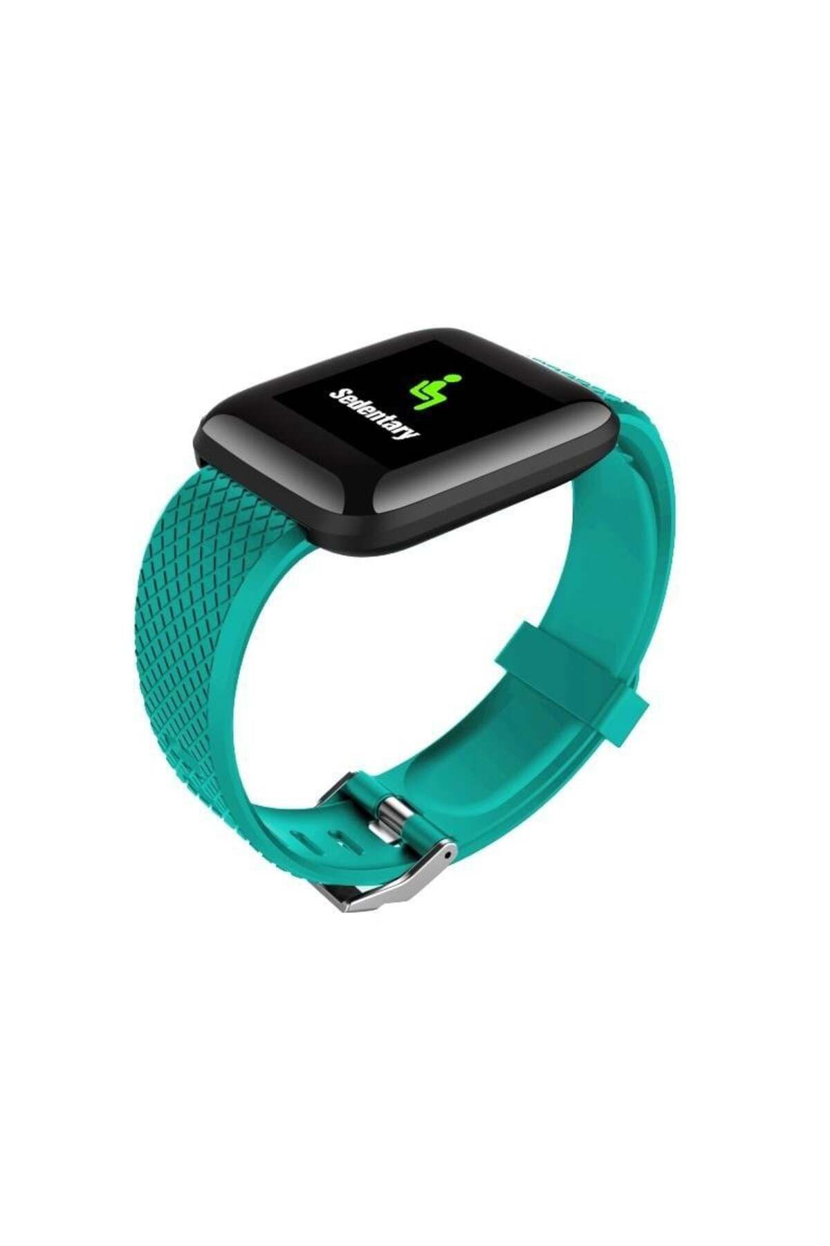 TECHSTAR-Ceas inteligent Techstar® D13 Verde, ecran LCD de 1,3 inci, Bluetooth 4.0, compatibil cu Android și iOS, unisex, 3