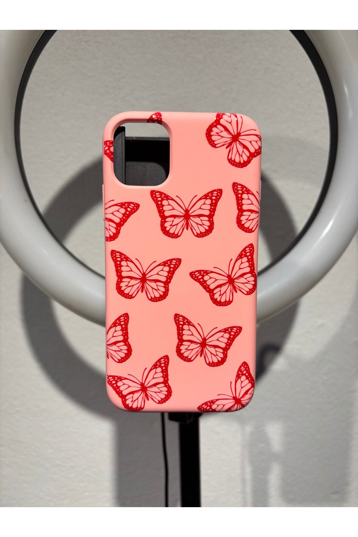 EXS Aksesuar iphone11pro Uyumlu Içi Kadife Laglı Uv baskılı Lansman Silikon Kılıf Kapak