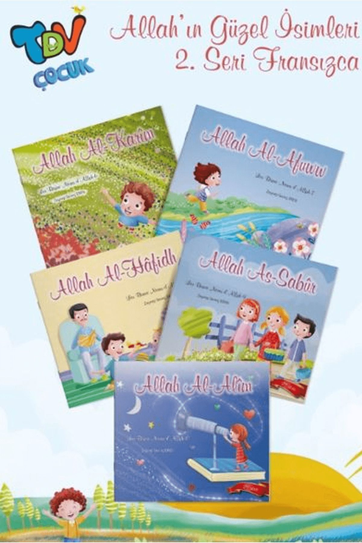 Türkiye Diyanet Vakfı Yayınları Les Beaux Noms d'Allah (Allah’ın Güzel İsimleri 2. Set 5 Kitap)