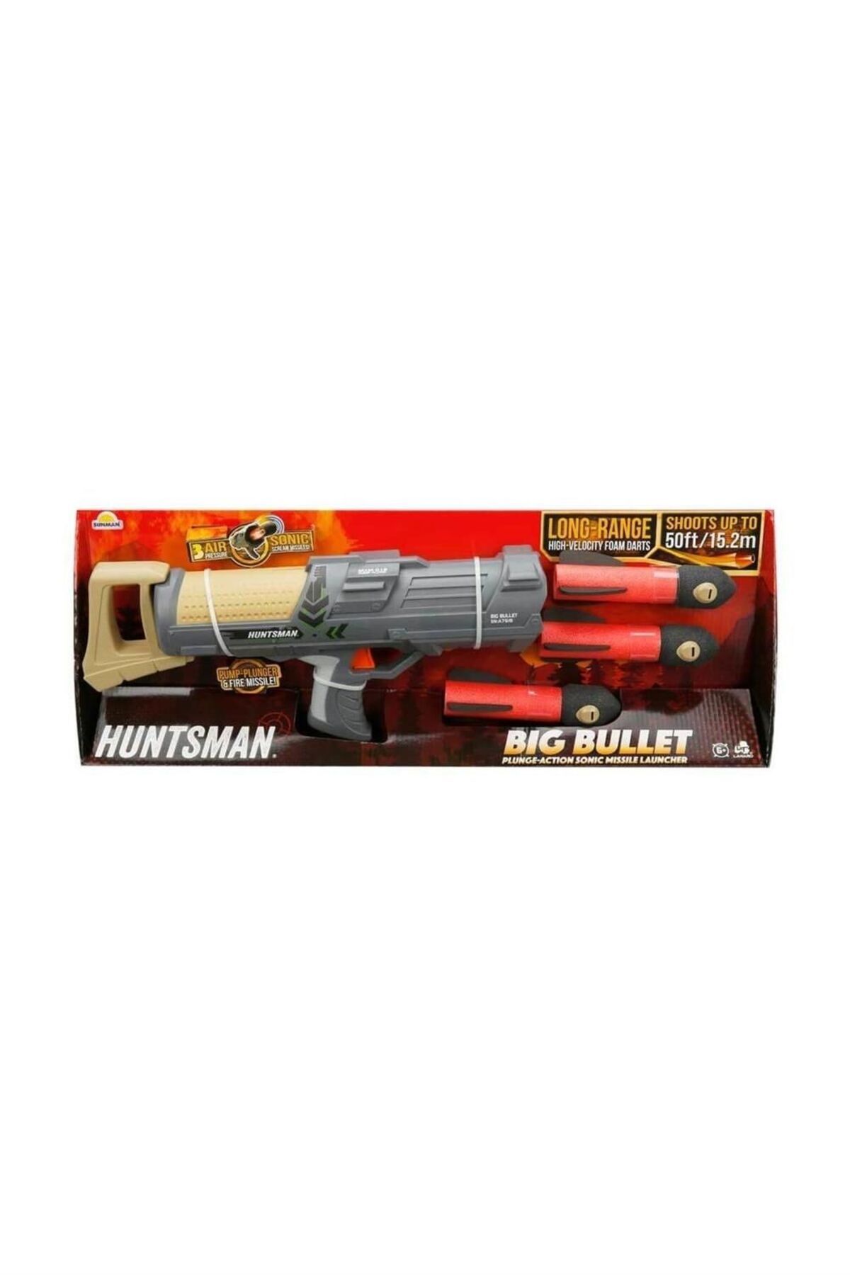 BYR Fırsat Byr S00091944 Big Bullet Sünger Füze Atan 3 Mermili Yeni