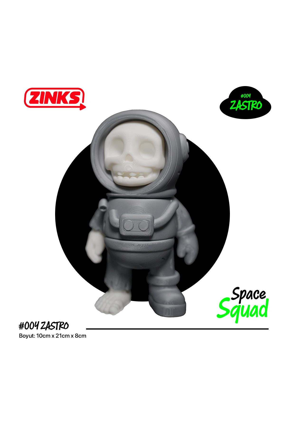 Zınks Store Space Squad - #004 Zastro Zombi Astronot Oyuncak / Figür