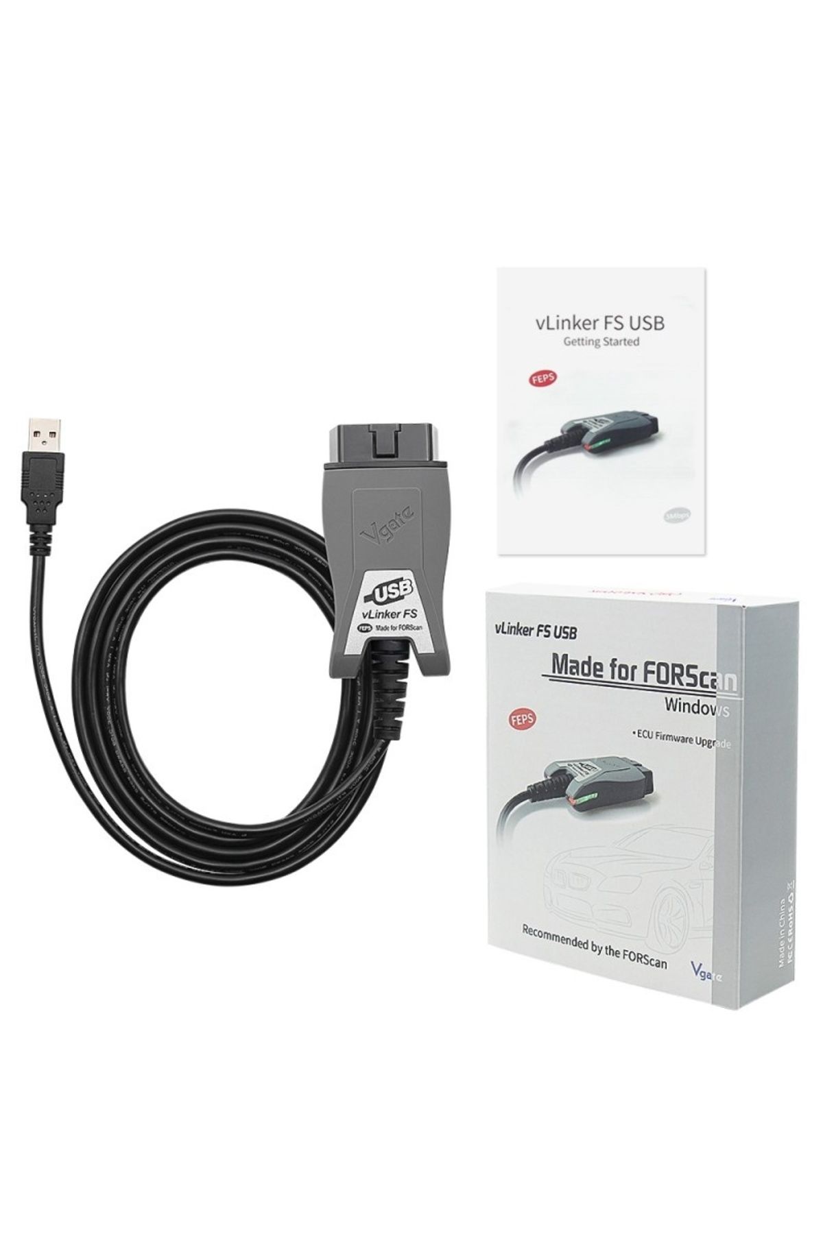 VLİNKER-Techstar® Vgate vLinker FS Professional Diagnosis, Dedicated Forscan, Service Procedures, Allows Pro 8