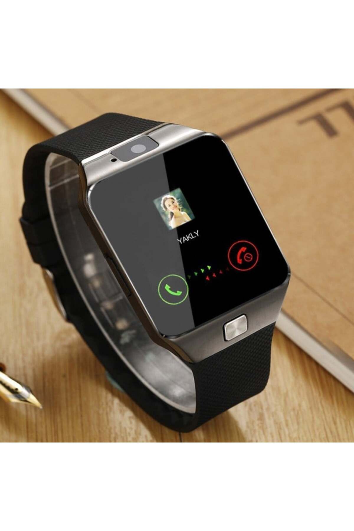 TECHSTAR-Ceas inteligent Techstar® DZ09, LCD de 1,56 inci, SIM, compatibil cu MicroSD, cameră, apeluri, SMS-uri, pedometru, funcție Sleep 5