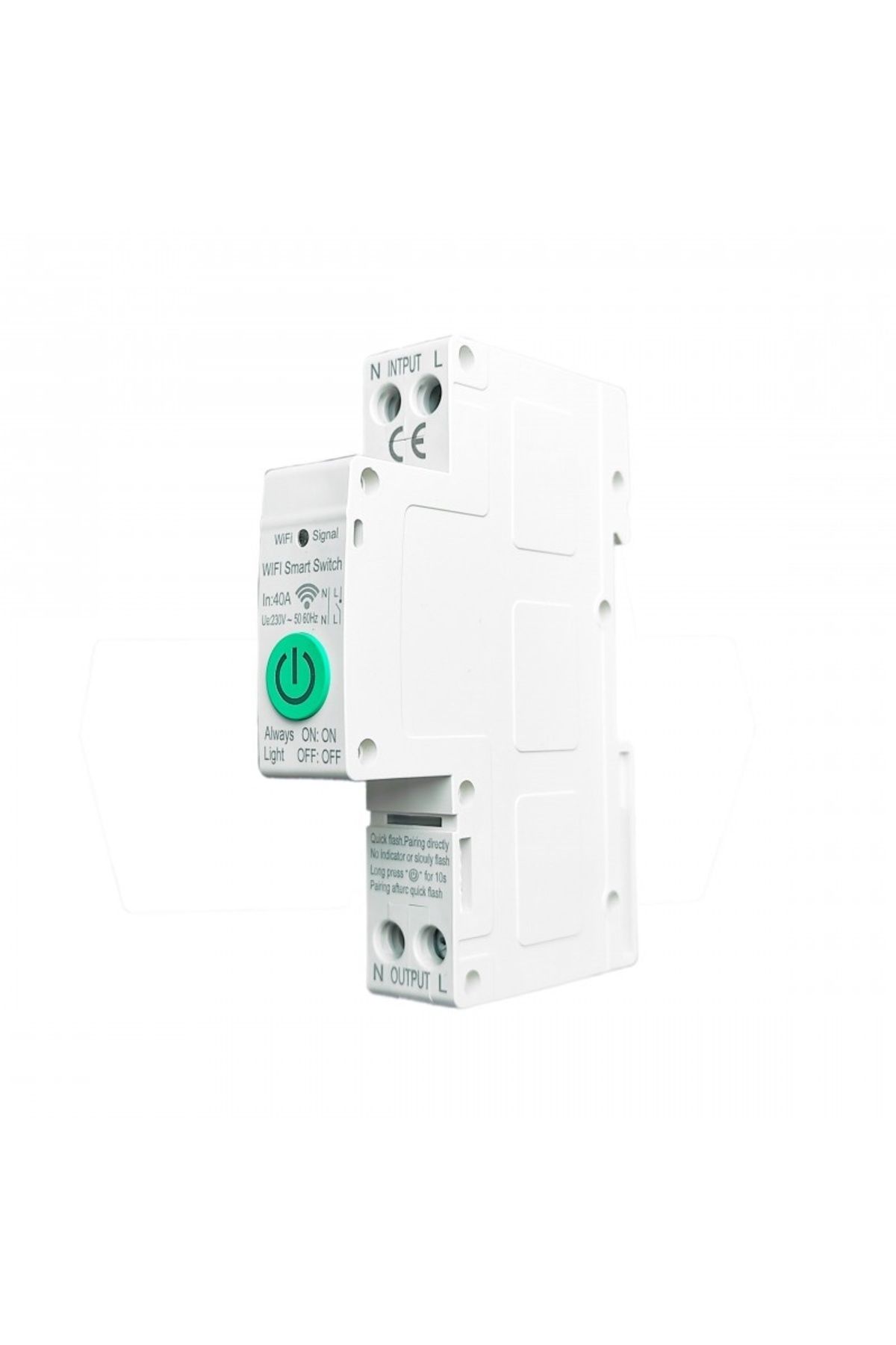TECHSTAR-Întrerupător inteligent Wifi ®, Tuya/smartlife, 1 pol, 1p N, monofazat, 40a, Google Home A 4
