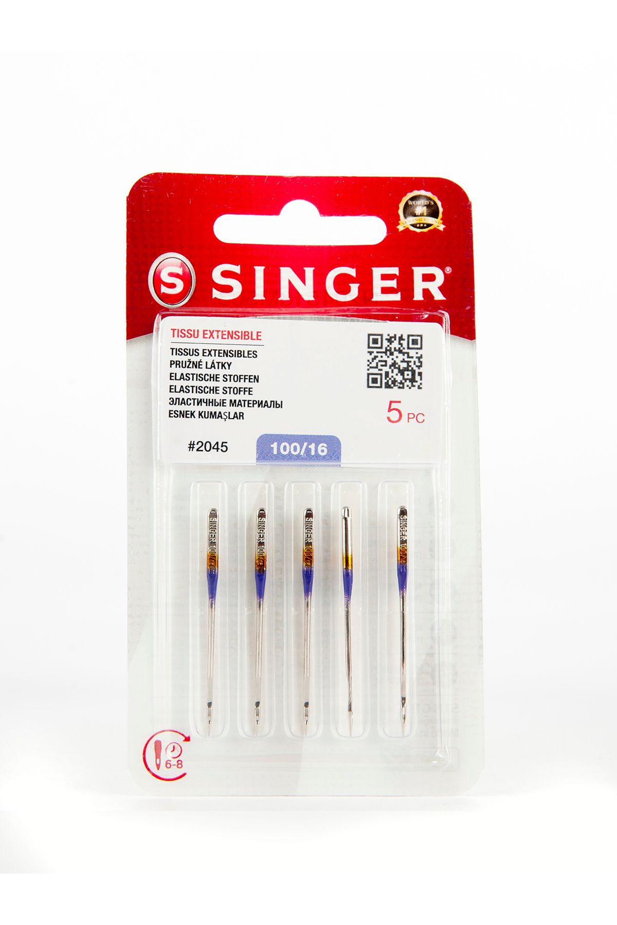 SİNGER Jarse Makine İğnesi 2045 100/16 Numara
