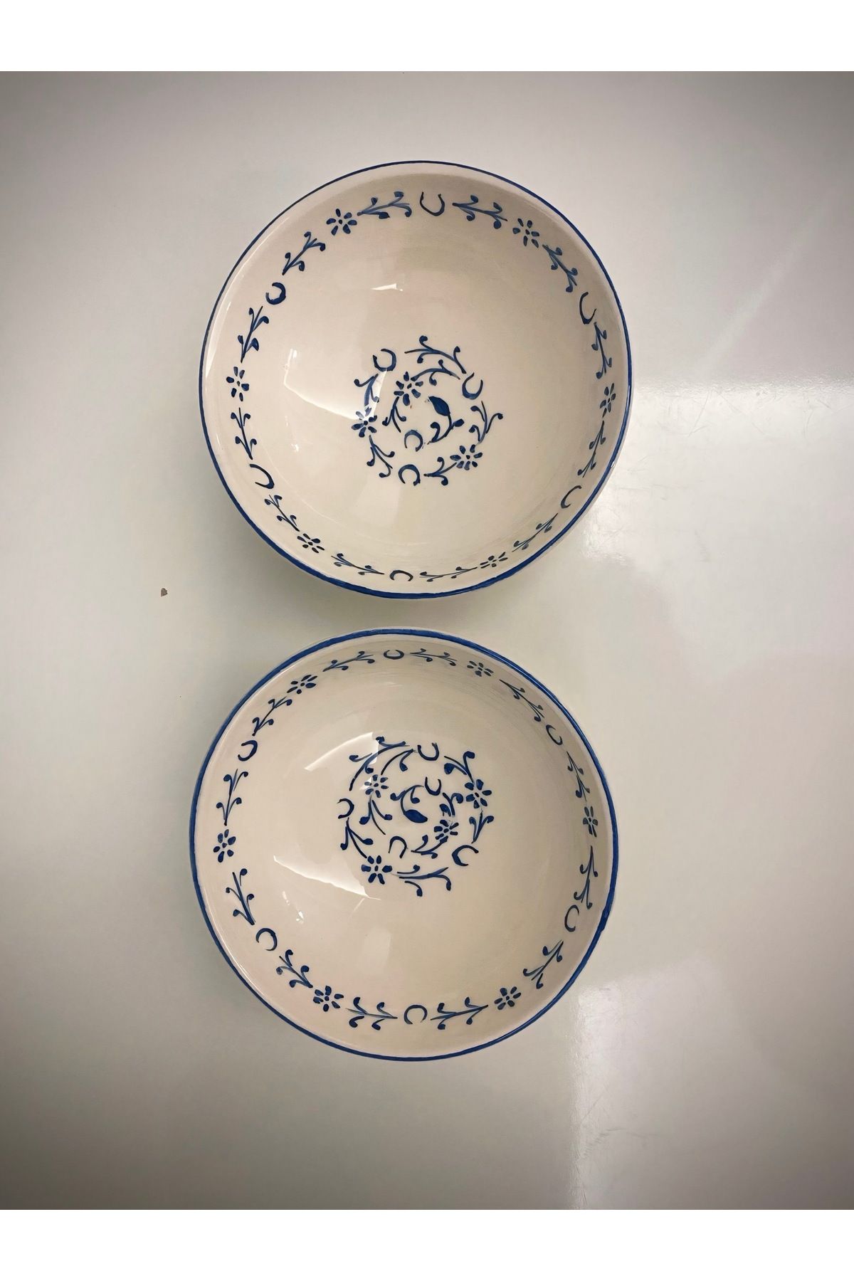 arı çini seramik 2’li 12 cm Özel El Yapimi Haliç İşi Seramik Sunumluk Kas