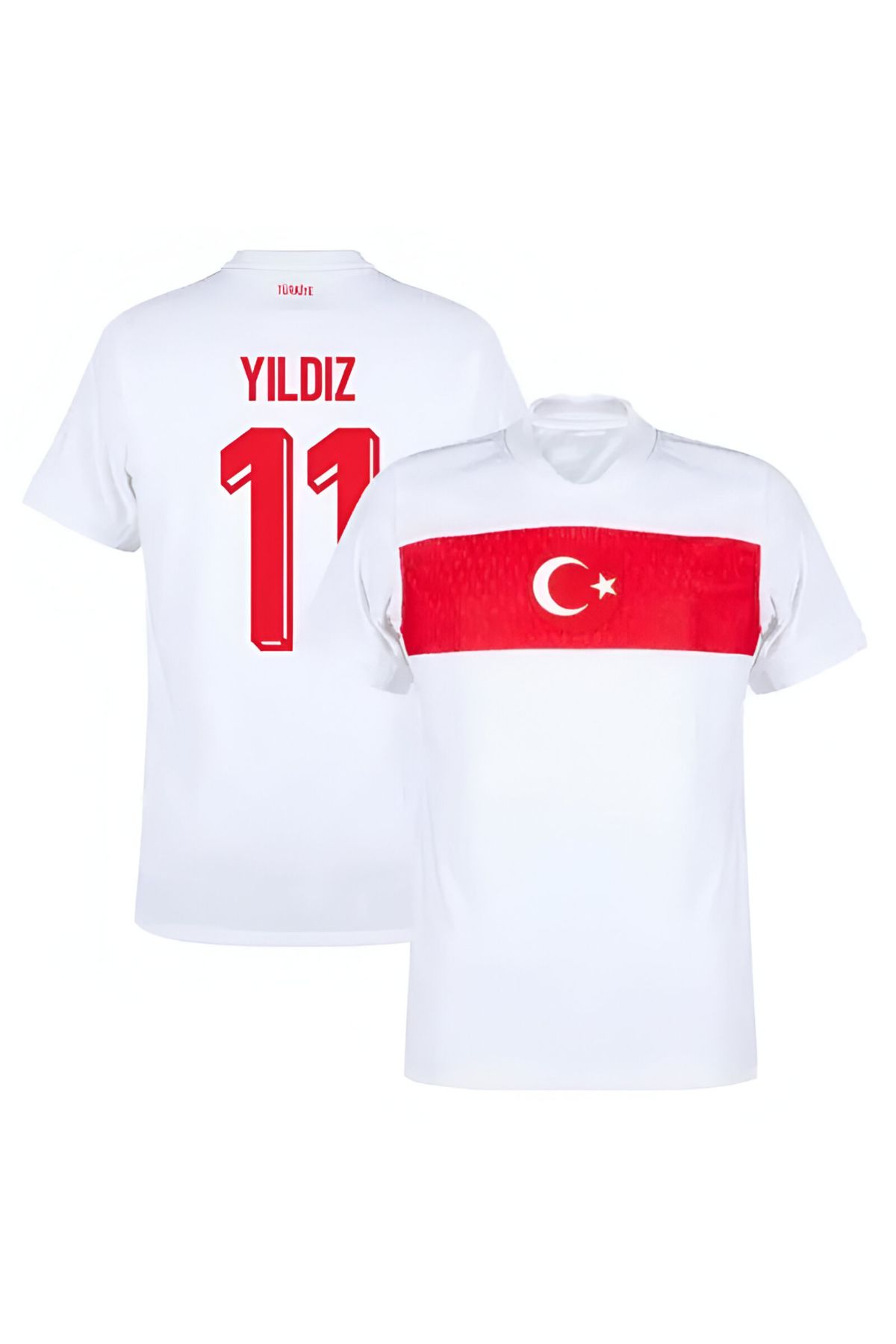 Lion Spor Kenan Yıldız 11 Numarası İle Yeni Türkiye Milli Takım Beyaz Futbol Forması