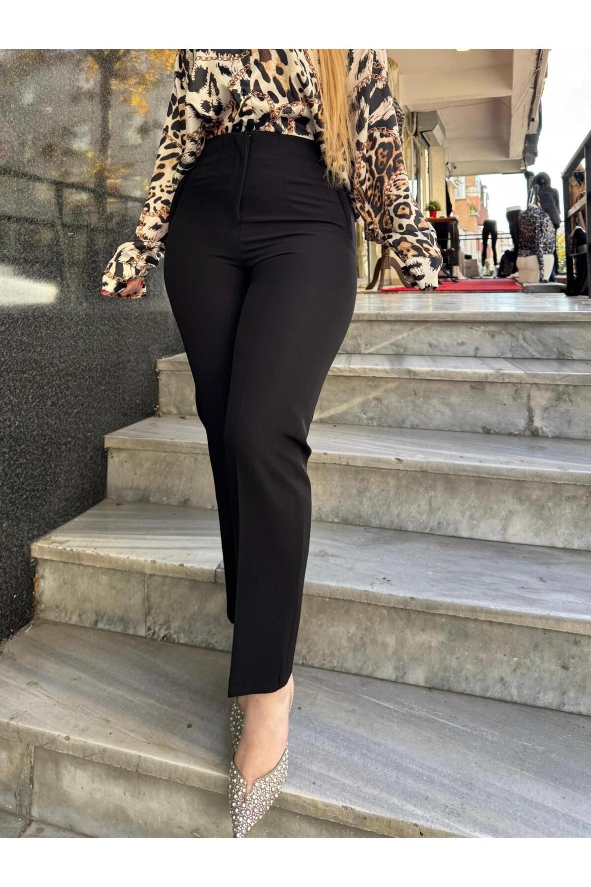 Store Siyah Kumaş Pantolon