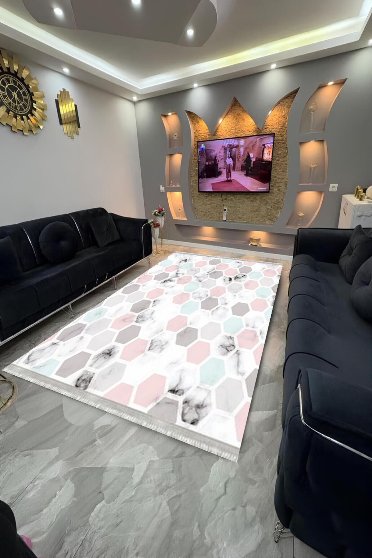 Home Dot Tabanlı yıkanabilir, leke tutmayan halı