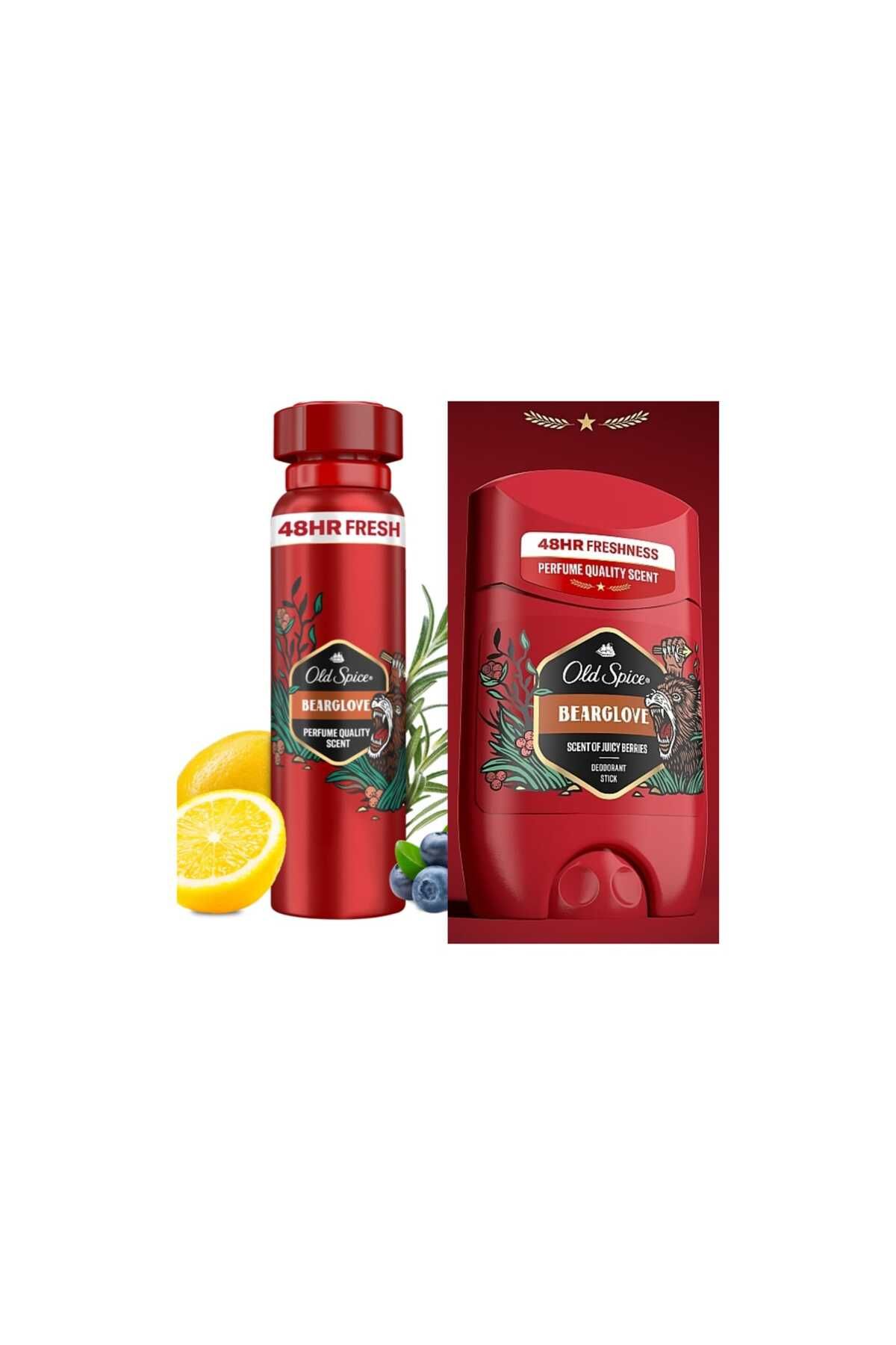 Old Spice BEARG LOVE seti ,150 ml deodorant ve 50 ml stick