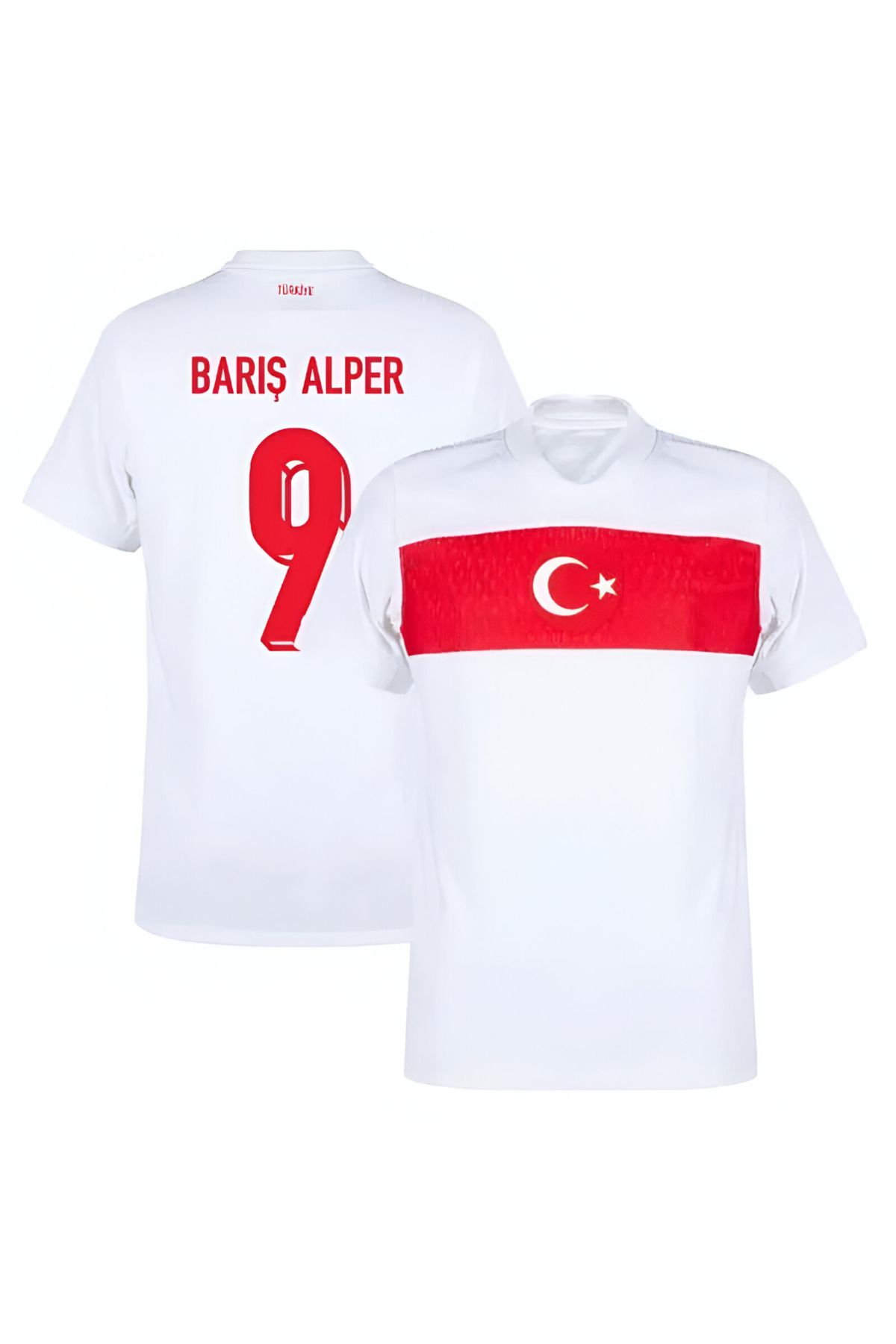 Lion Spor Barış Alper Yılmaz 9 Numarası İle Yeni Türkiye Milli Takım Beyaz Futbol Forması