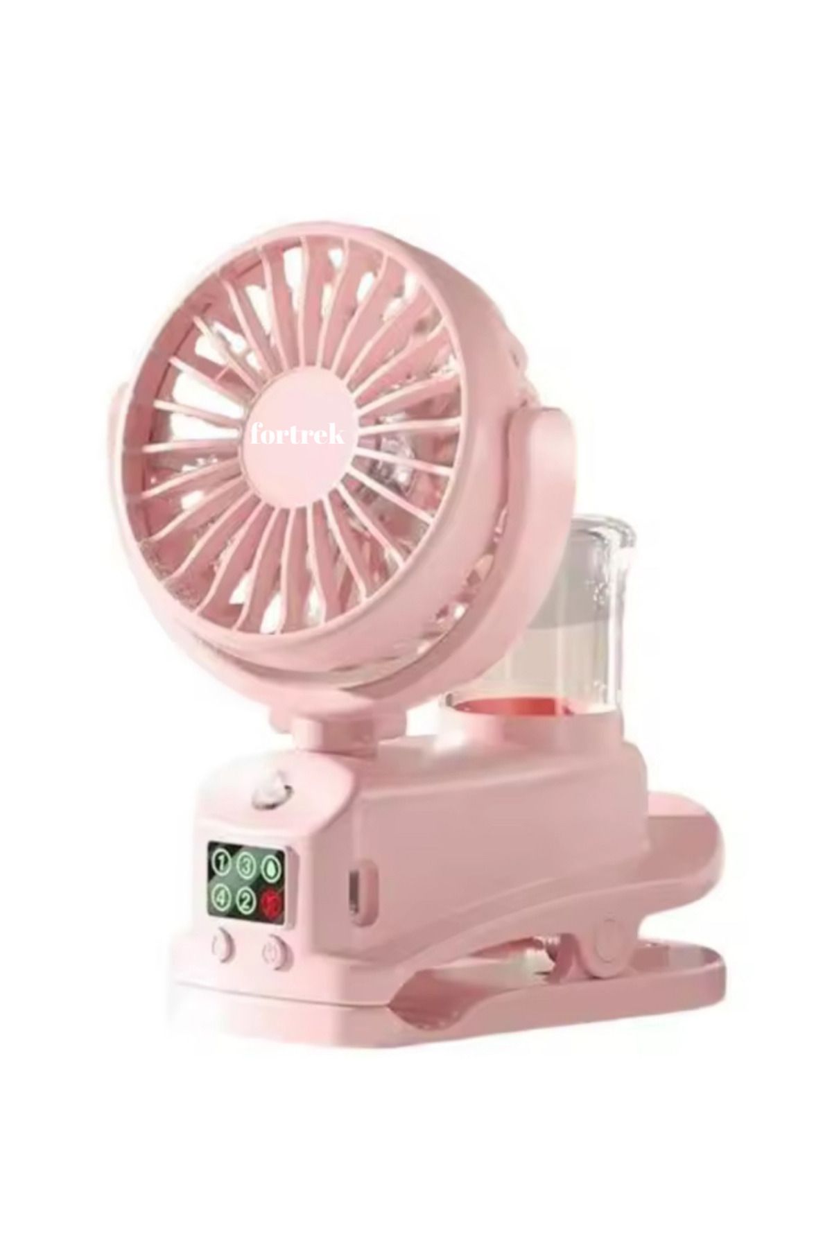fortrek Dijital Ekranlı Şarjlı Su Kapasiteli Mini Masa Fan Vantilatör